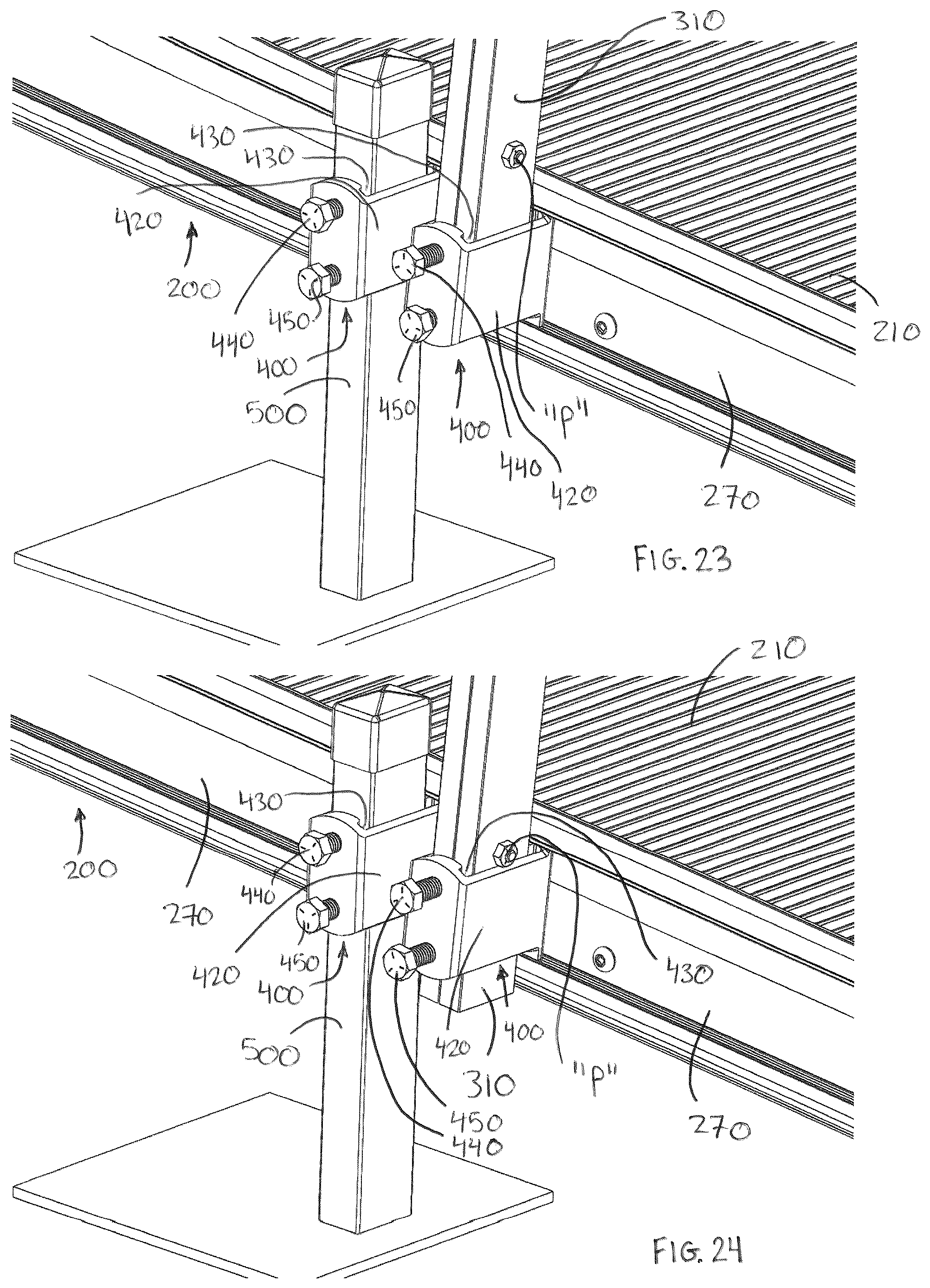 Patent US12312813 Figure 14 – Wheelchair ramps, hand railings, and modular accessibility systems incorporating the same