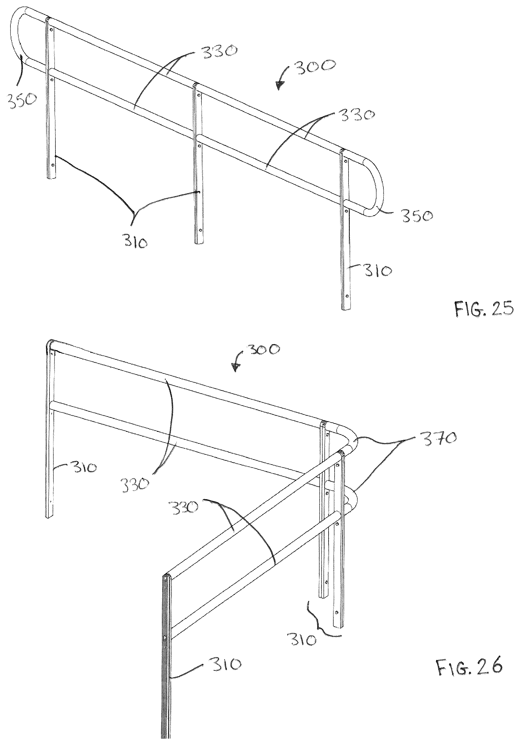 Patent US12312813 Figure 15 – Wheelchair ramps, hand railings, and modular accessibility systems incorporating the same