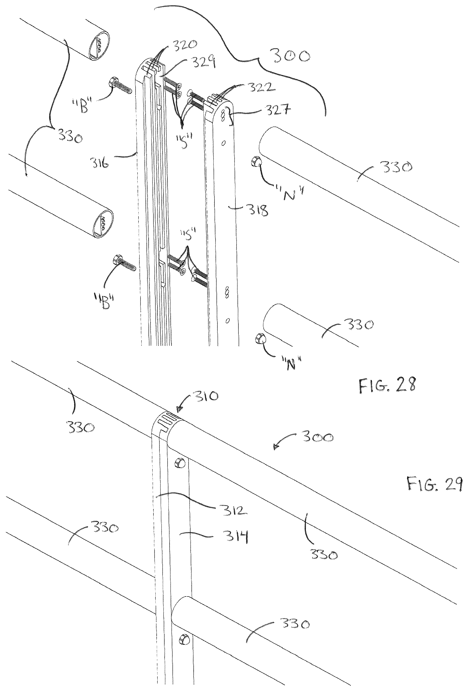 Patent US12312813 Figure 17 – Wheelchair ramps, hand railings, and modular accessibility systems incorporating the same