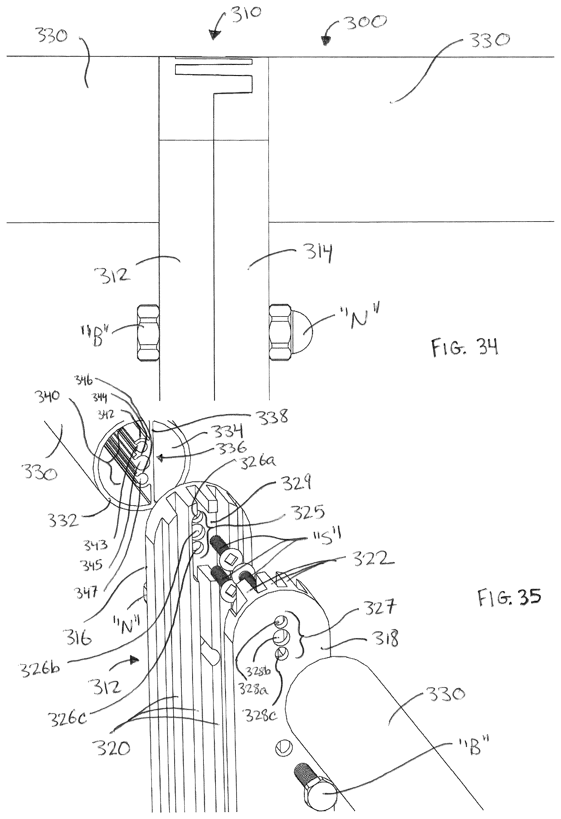 Patent US12312813 Figure 20 – Wheelchair ramps, hand railings, and modular accessibility systems incorporating the same