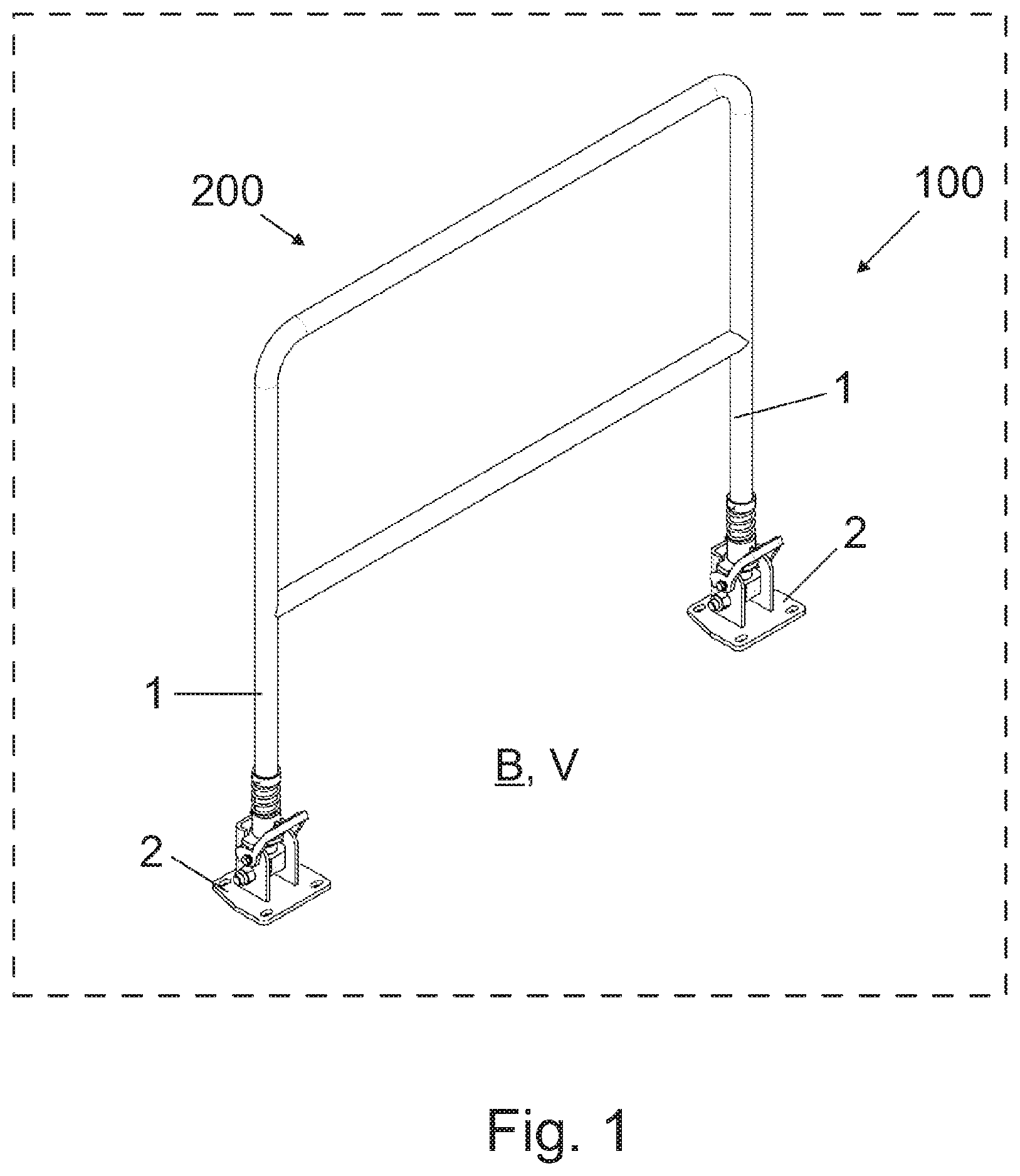 Patent US12312814 Figure 1 – Arrangement