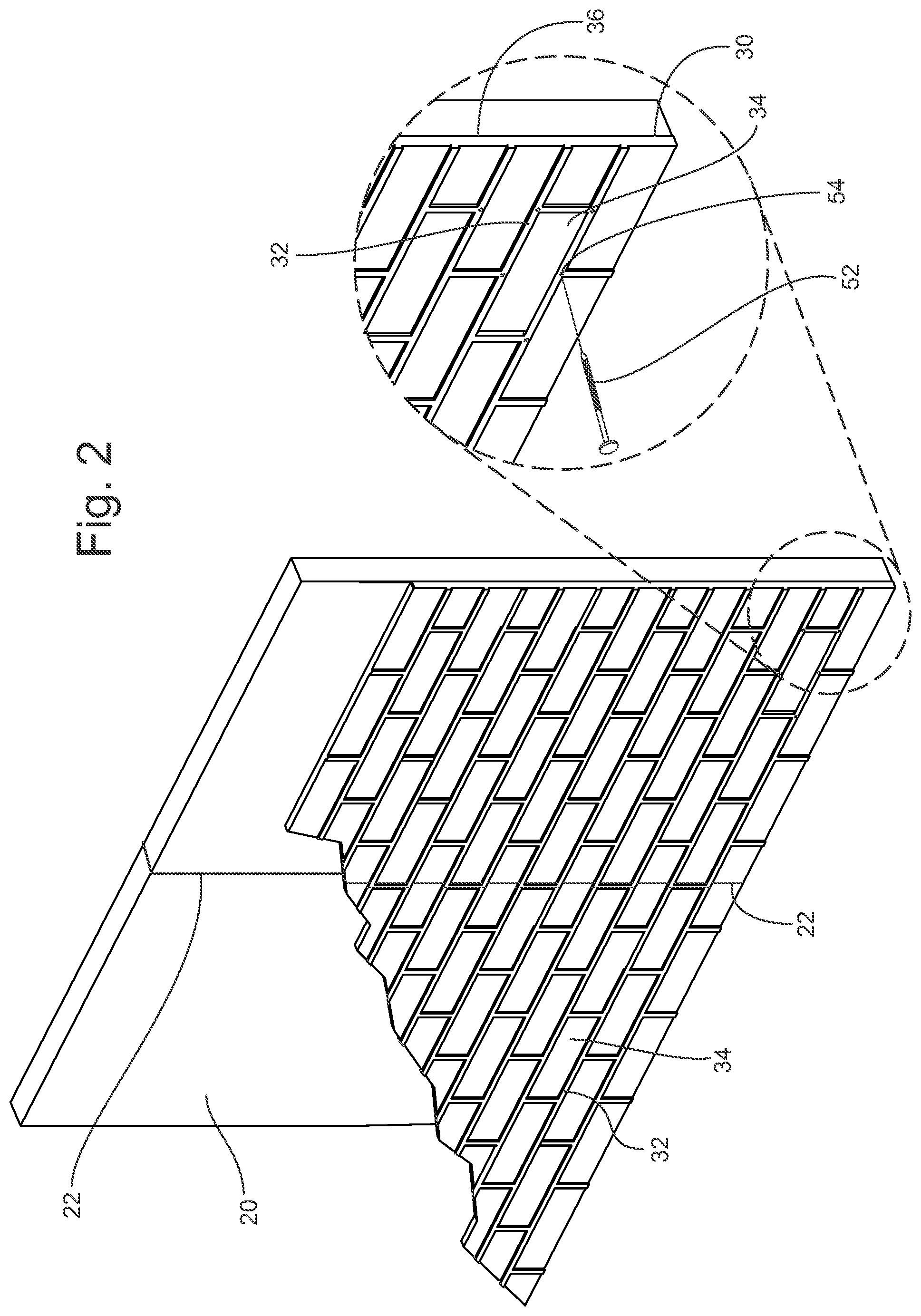 Patent US12312815 Figure 2 – Wall panel