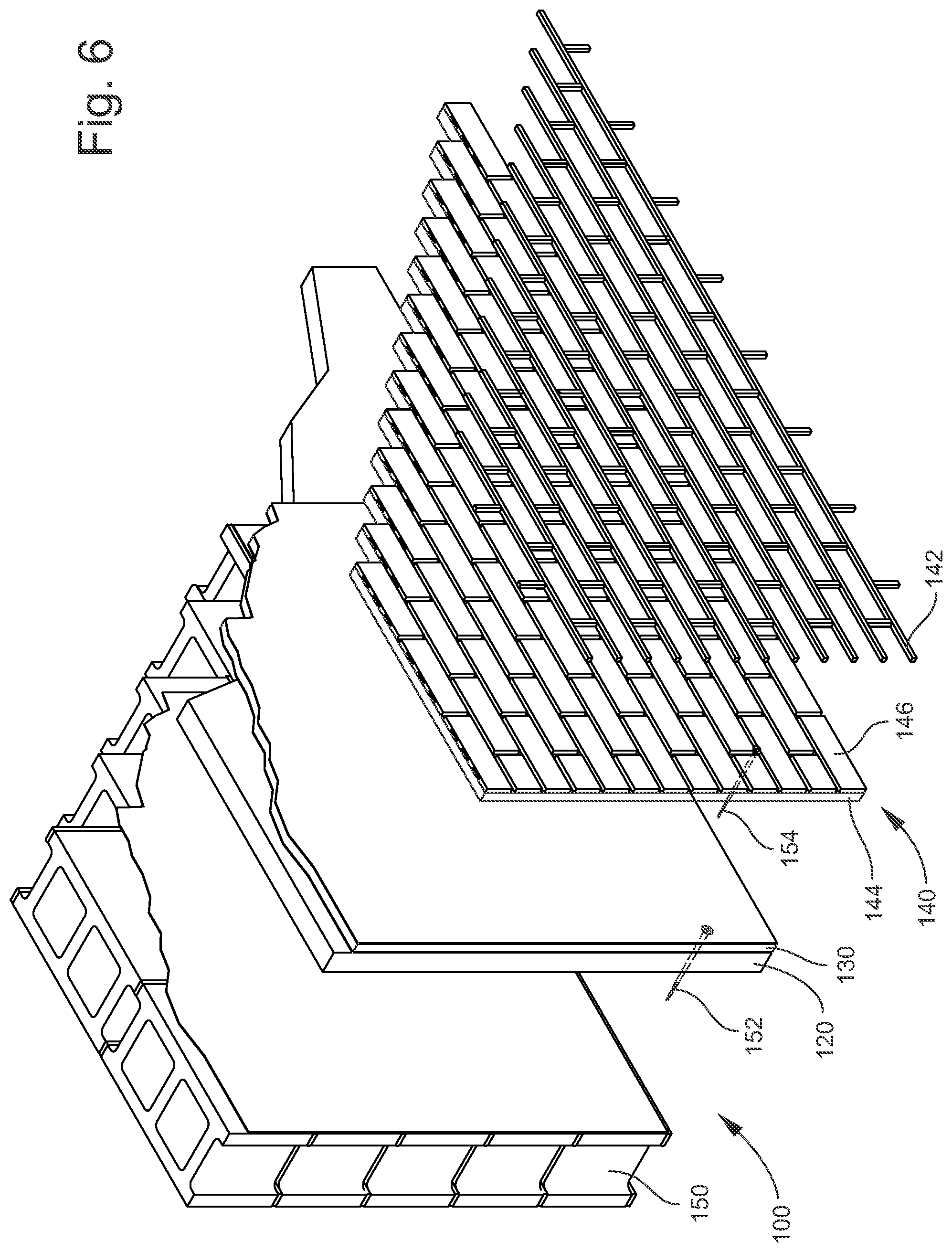 Patent US12312815 Figure 6 – Wall panel