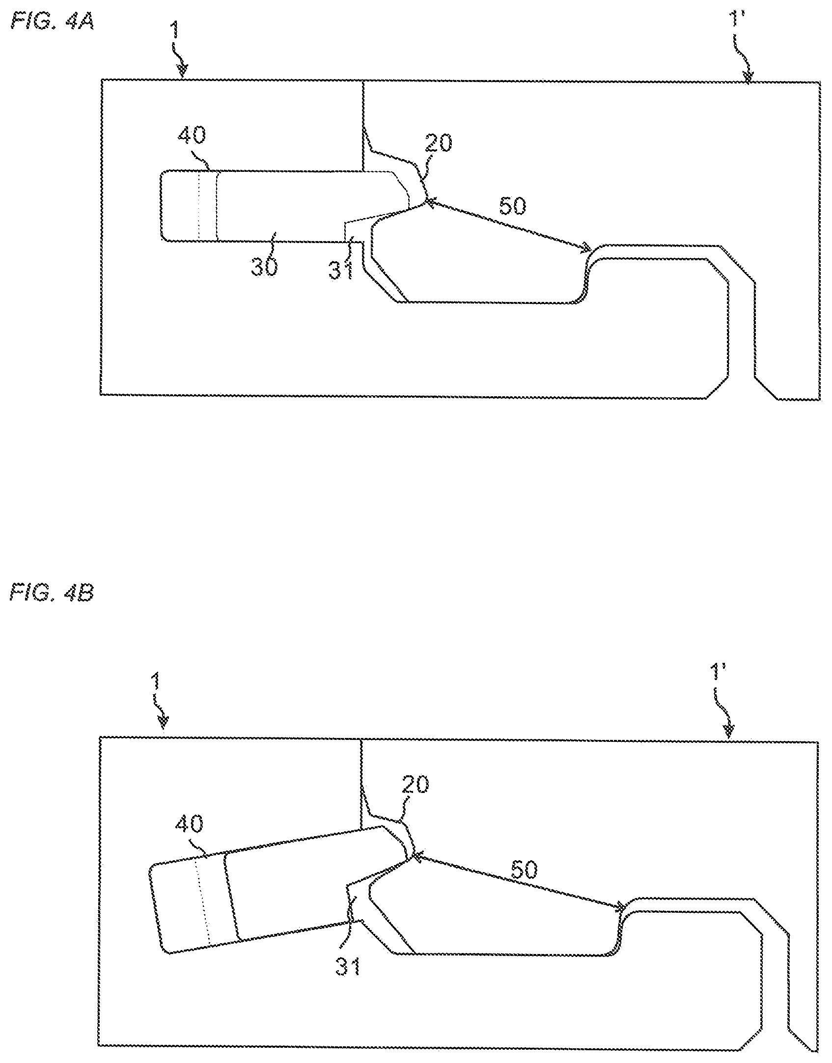 Patent US12312816 Figure 4 – Building panel with a mechanical locking system