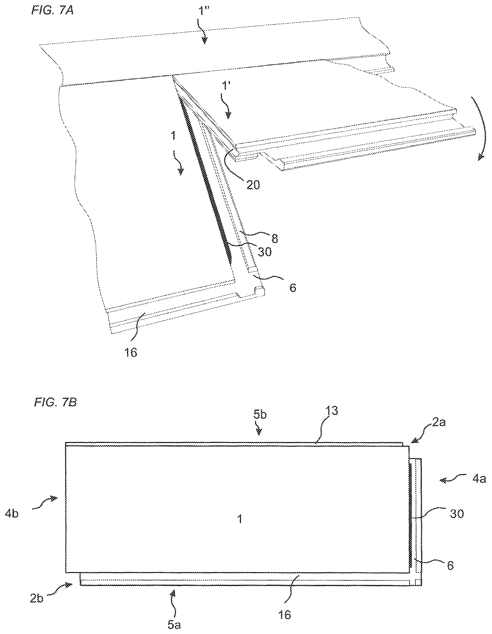 Patent US12312816 Figure 7 – Building panel with a mechanical locking system