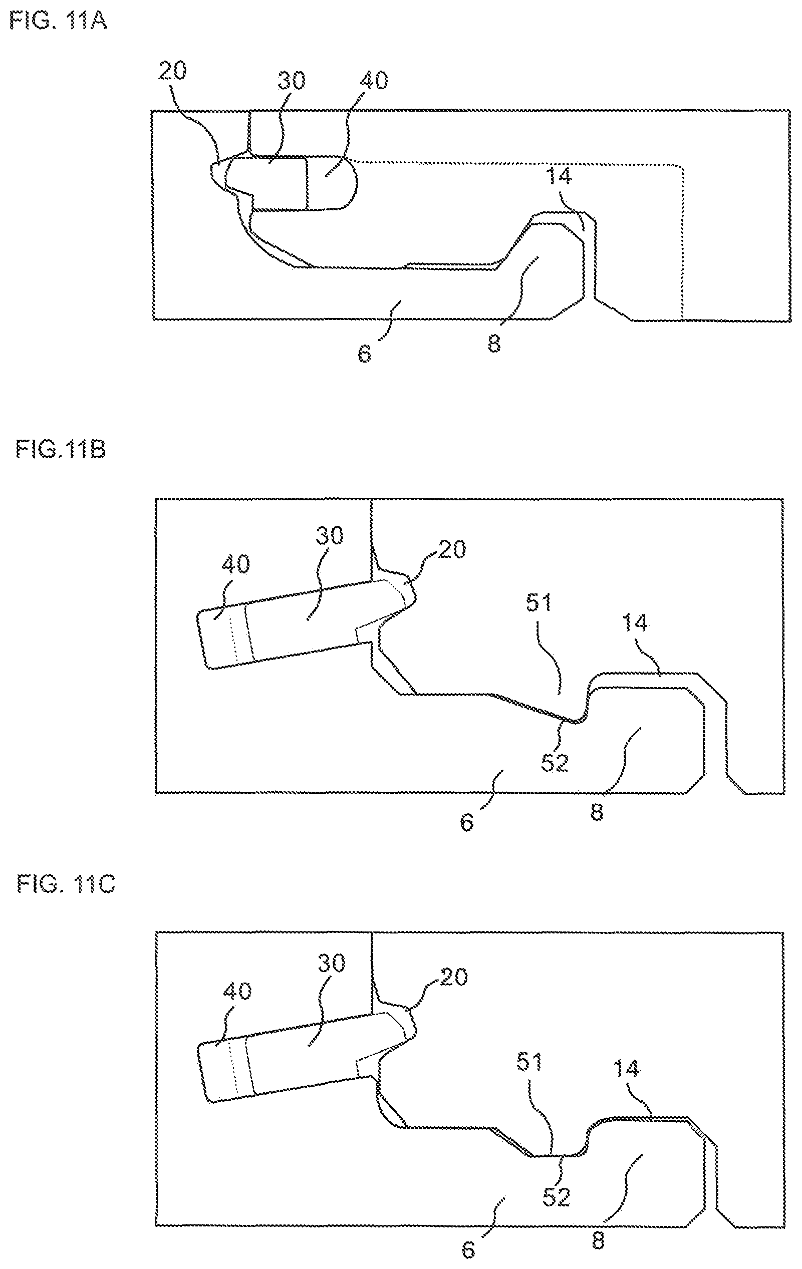 Patent US12312816 Figure 11 – Building panel with a mechanical locking system