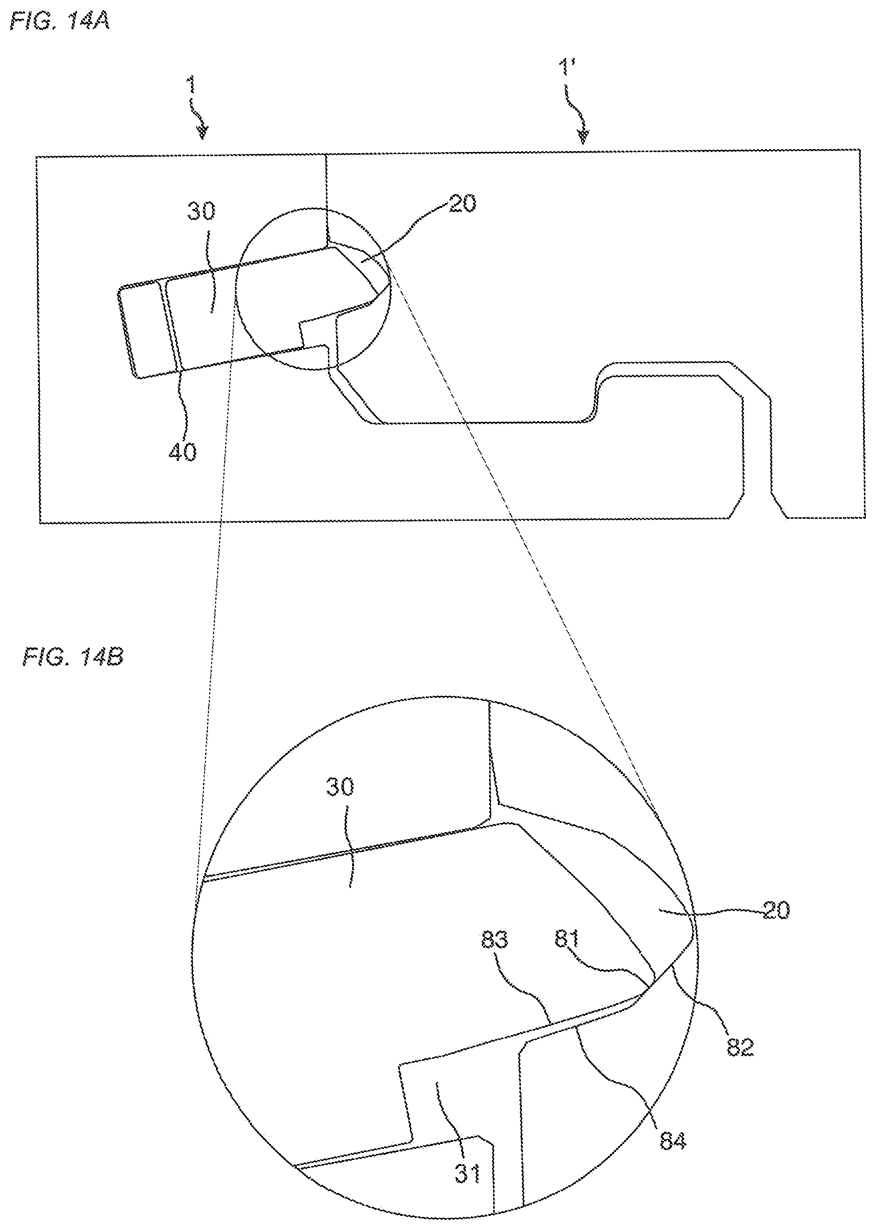 Patent US12312816 Figure 14 – Building panel with a mechanical locking system