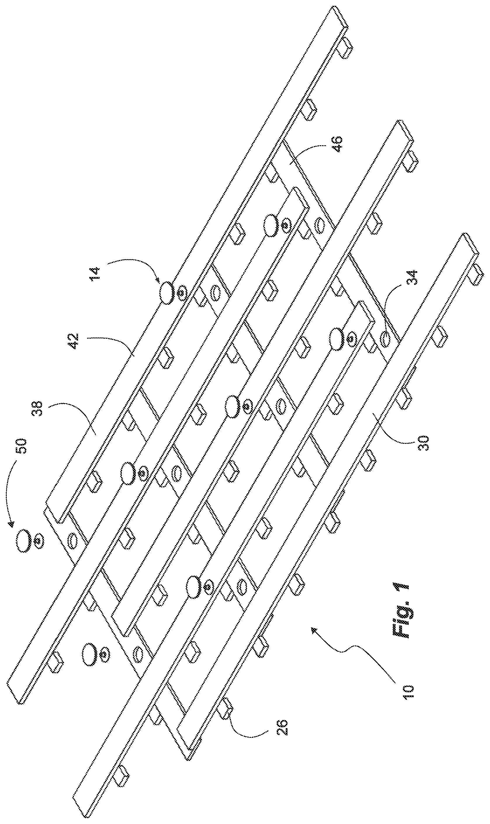 Patent US12312818 — Adhesive anchoring of subfloor — Figure 1