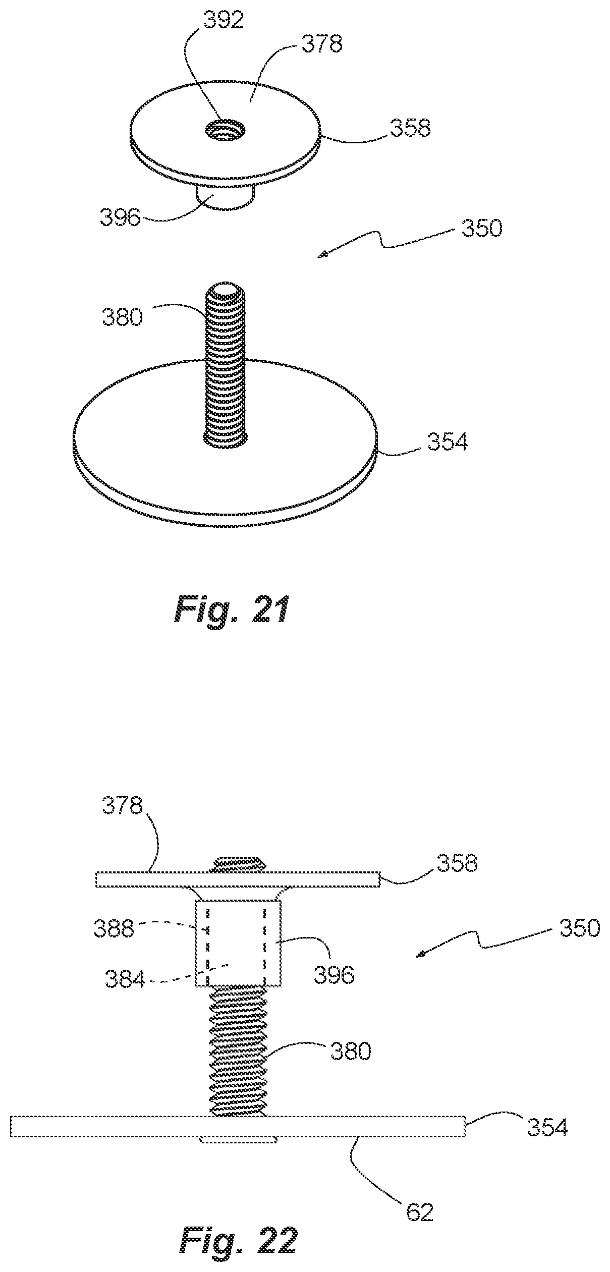 Patent US12312818 Figure 7 – Adhesive anchoring of subfloor