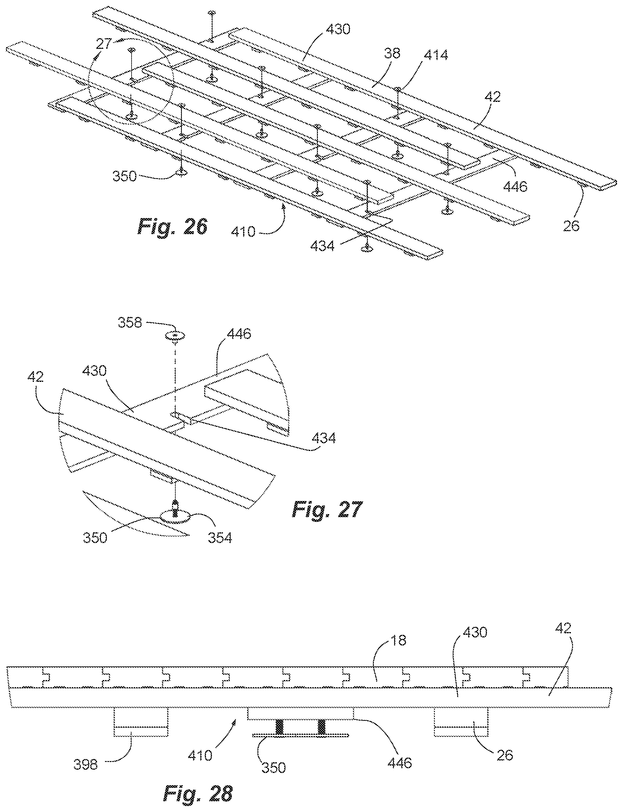 Patent US12312818 Figure 9 – Adhesive anchoring of subfloor
