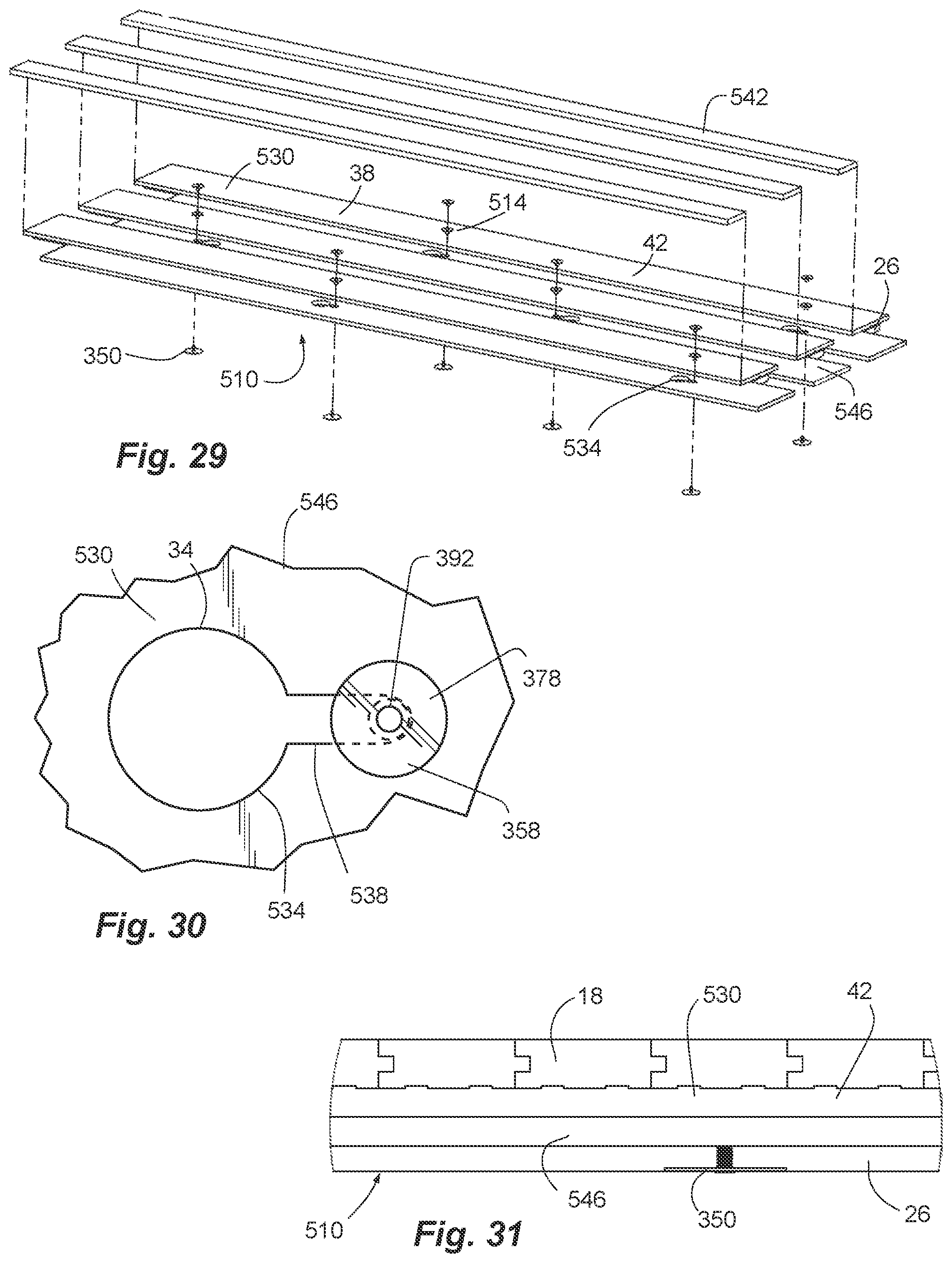 Patent US12312818 Figure 10 – Adhesive anchoring of subfloor