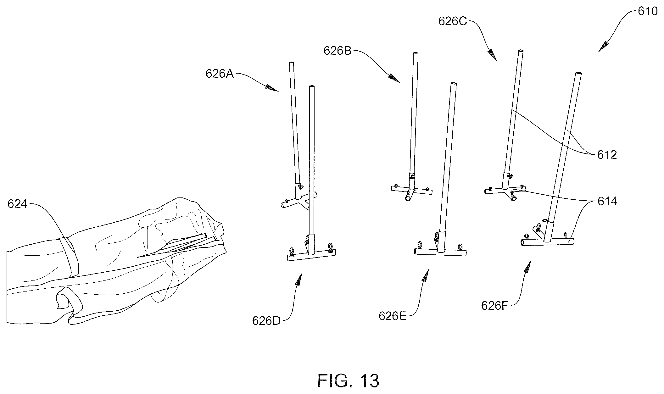 Patent US12312821 Figure 13 – Adaptable, temporary landscape protection structure