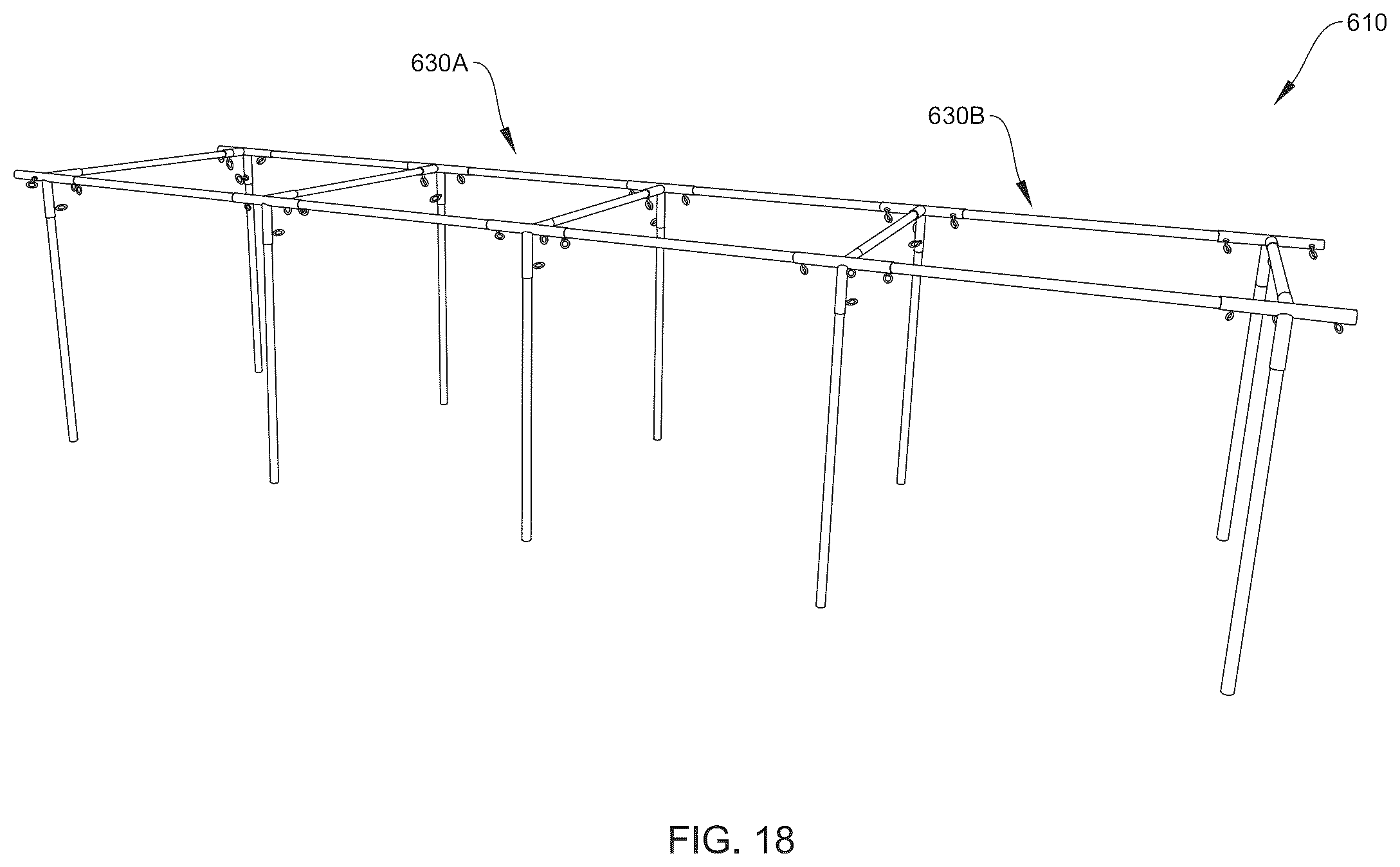 Patent US12312821 Figure 18 – Adaptable, temporary landscape protection structure