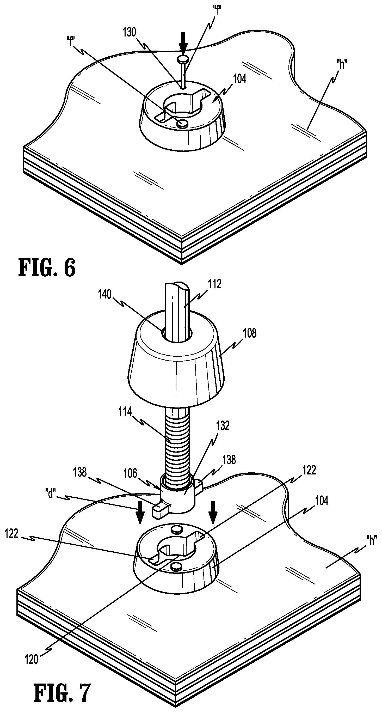 Patent US12312822 Figure 5 – Construction anchor apparatus and system and methodology of use