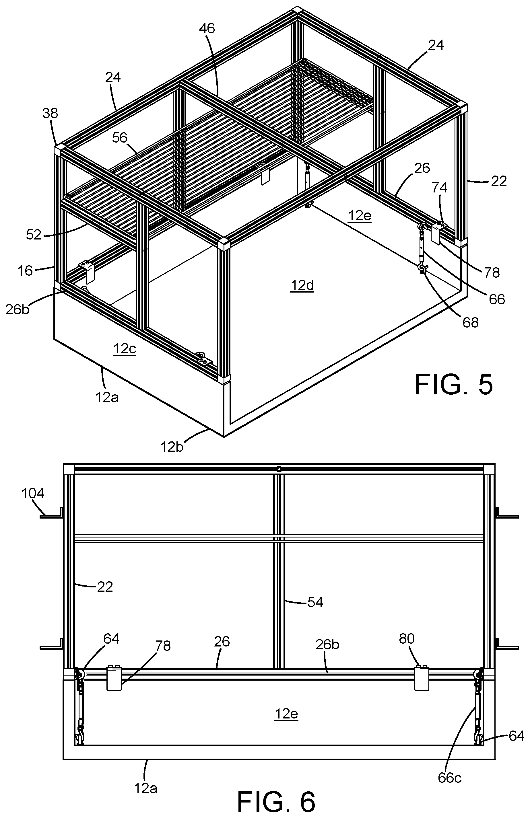 Patent US12312823 Figure 3 – Portable multi-hinged shelter