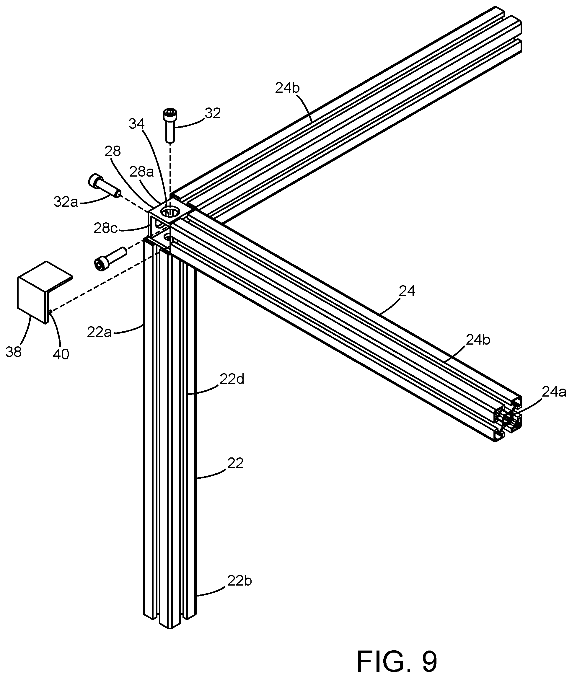 Patent US12312823 Figure 5 – Portable multi-hinged shelter