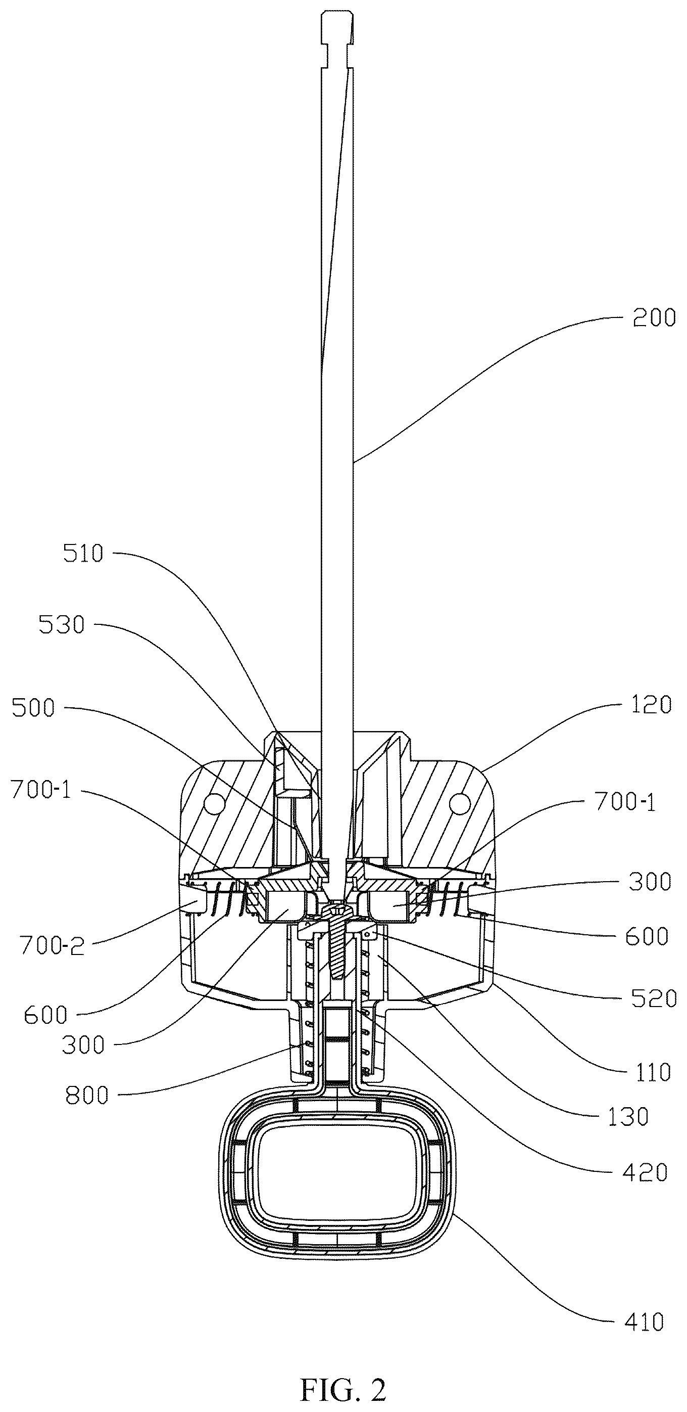 Patent US12312826 Figure 2 – Top supporting mechanism for a tent frame