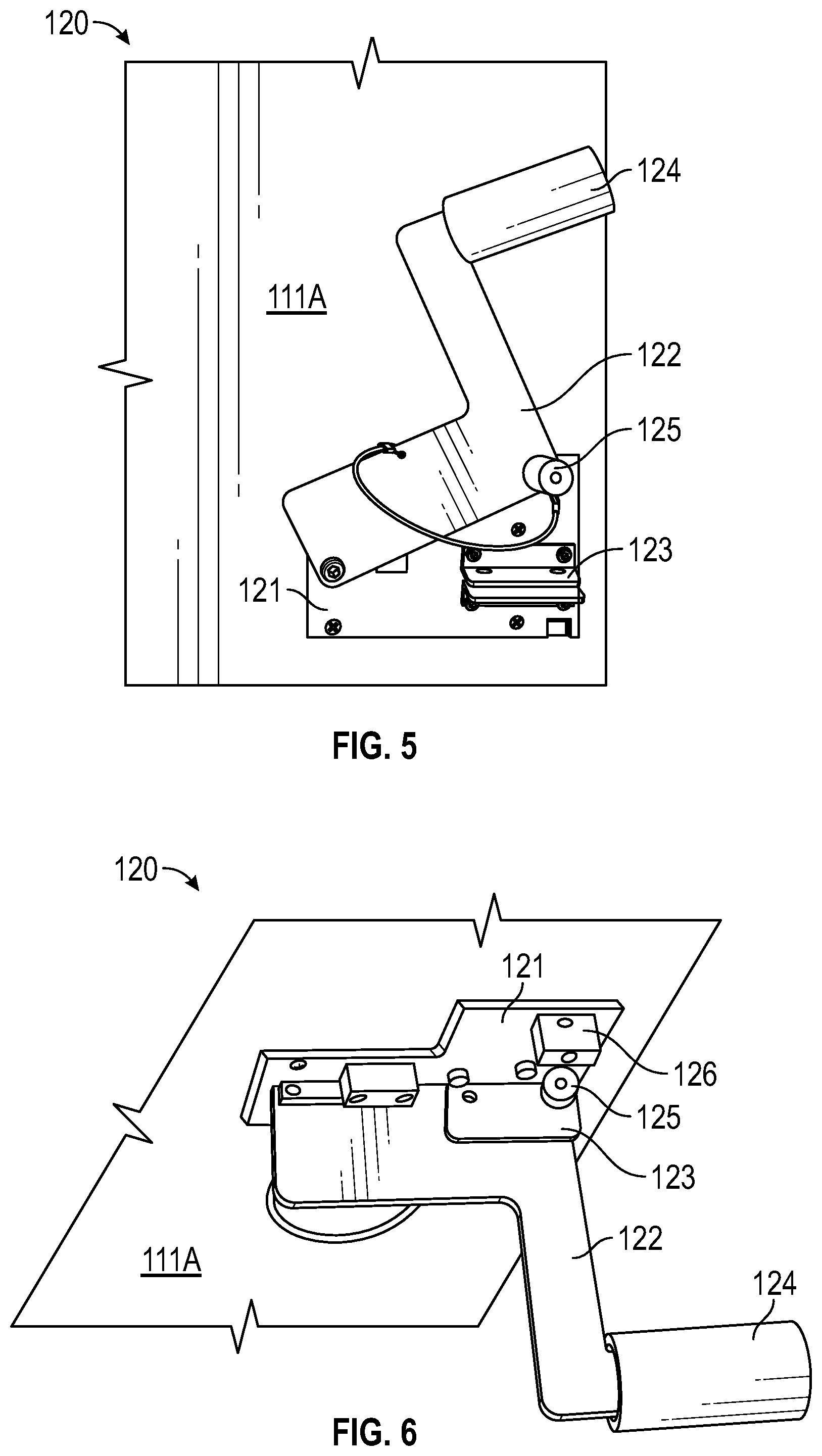 Patent US12312829 Figure 5 – System and method for preventing access to steps in retracted bleachers