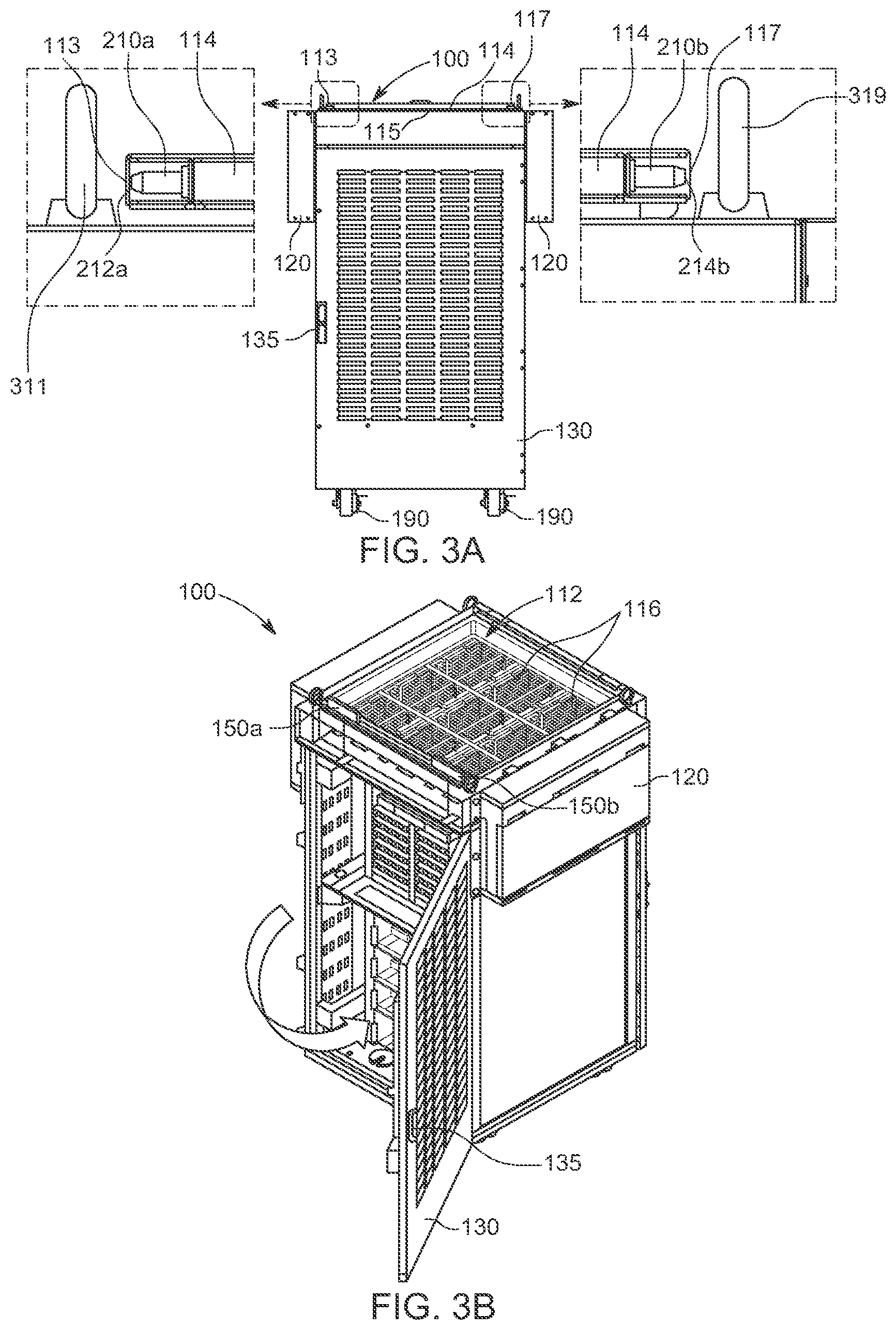 Patent US12312833 Figure 4 – Locking systems for server cabinets
