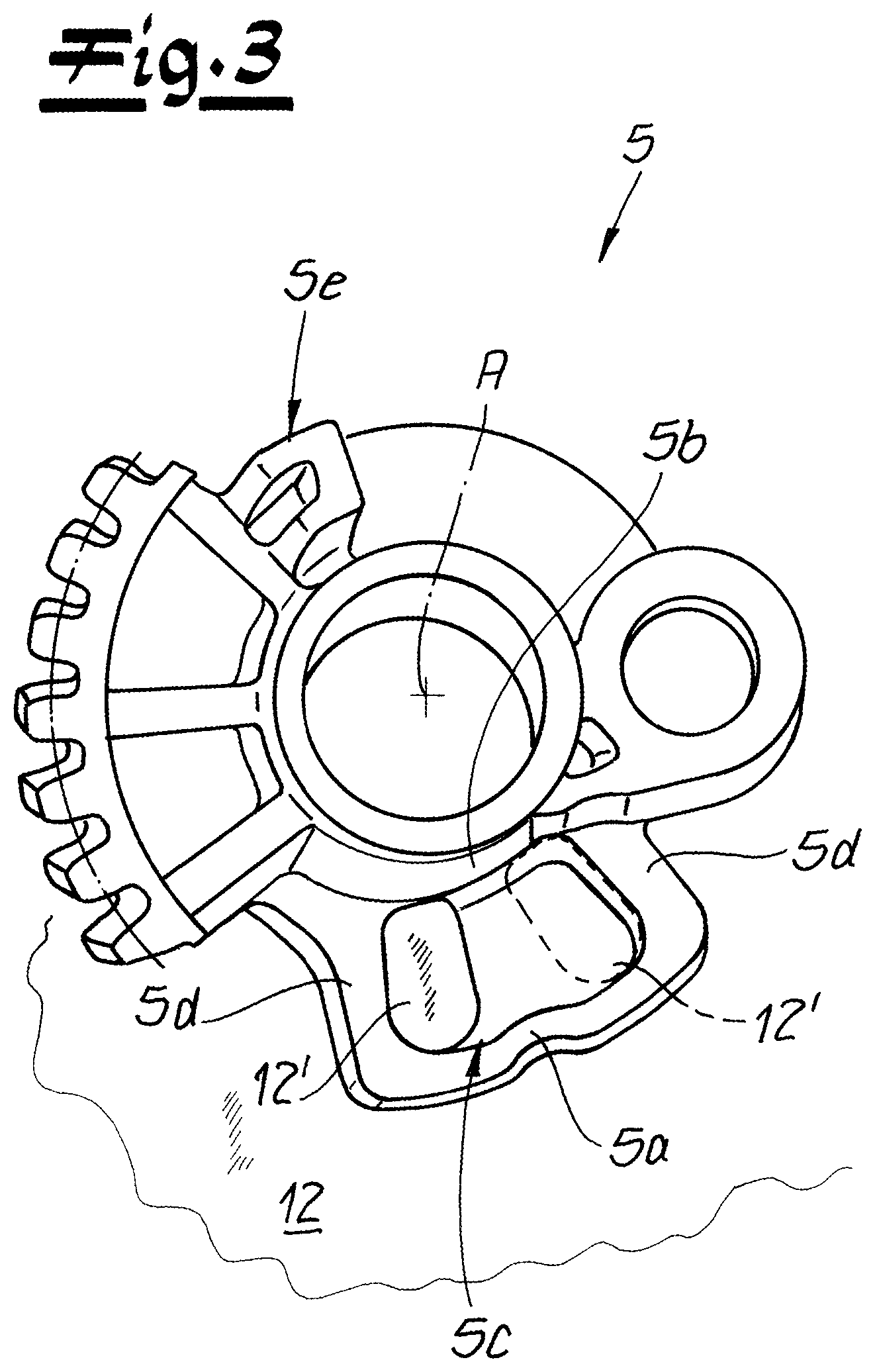 Patent US12312834 Figure 3 – Motor vehicle, in particular motor vehicle door lock