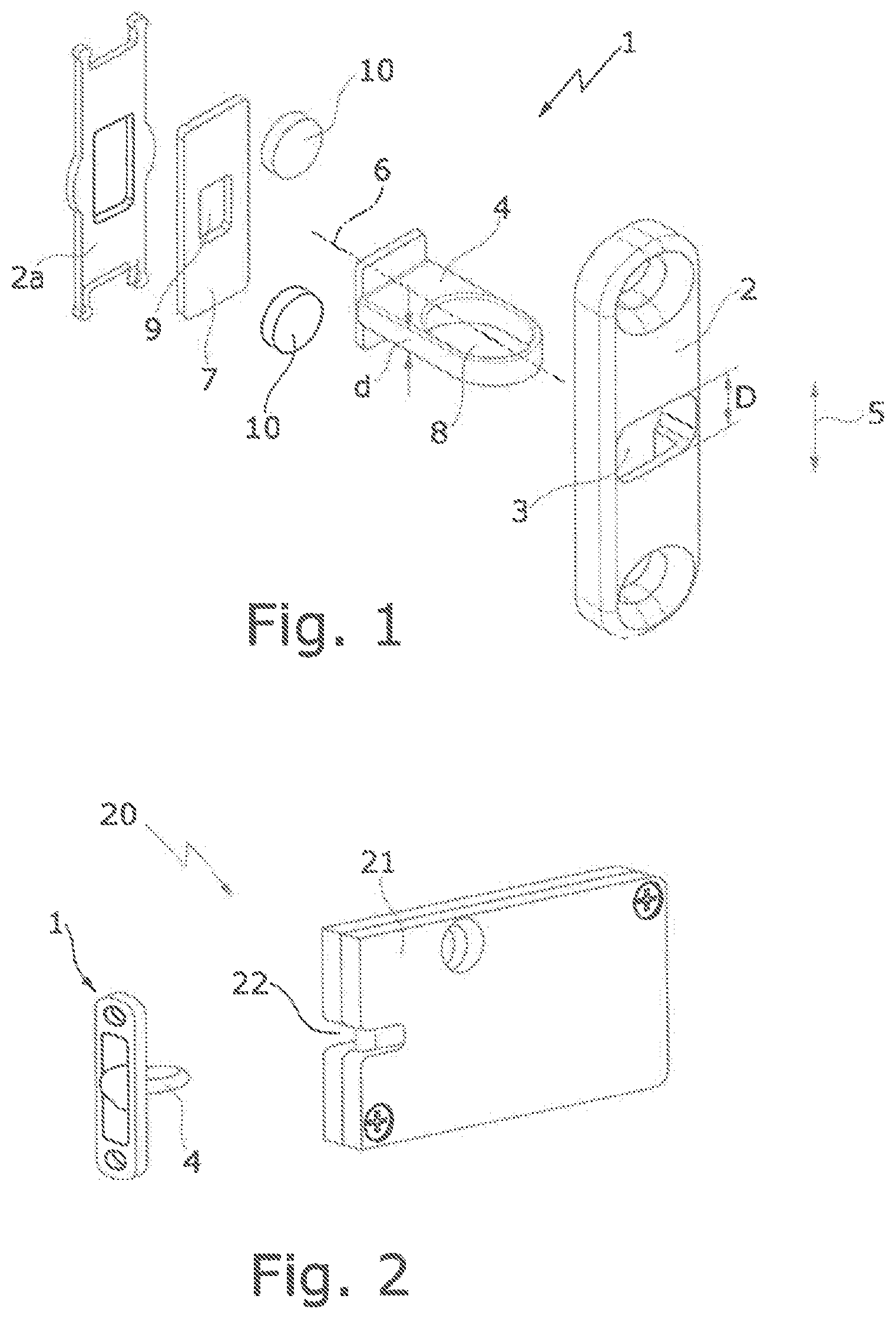 Patent US12312835 — Self-adjusting locking piece for a locking unit — Figure 1