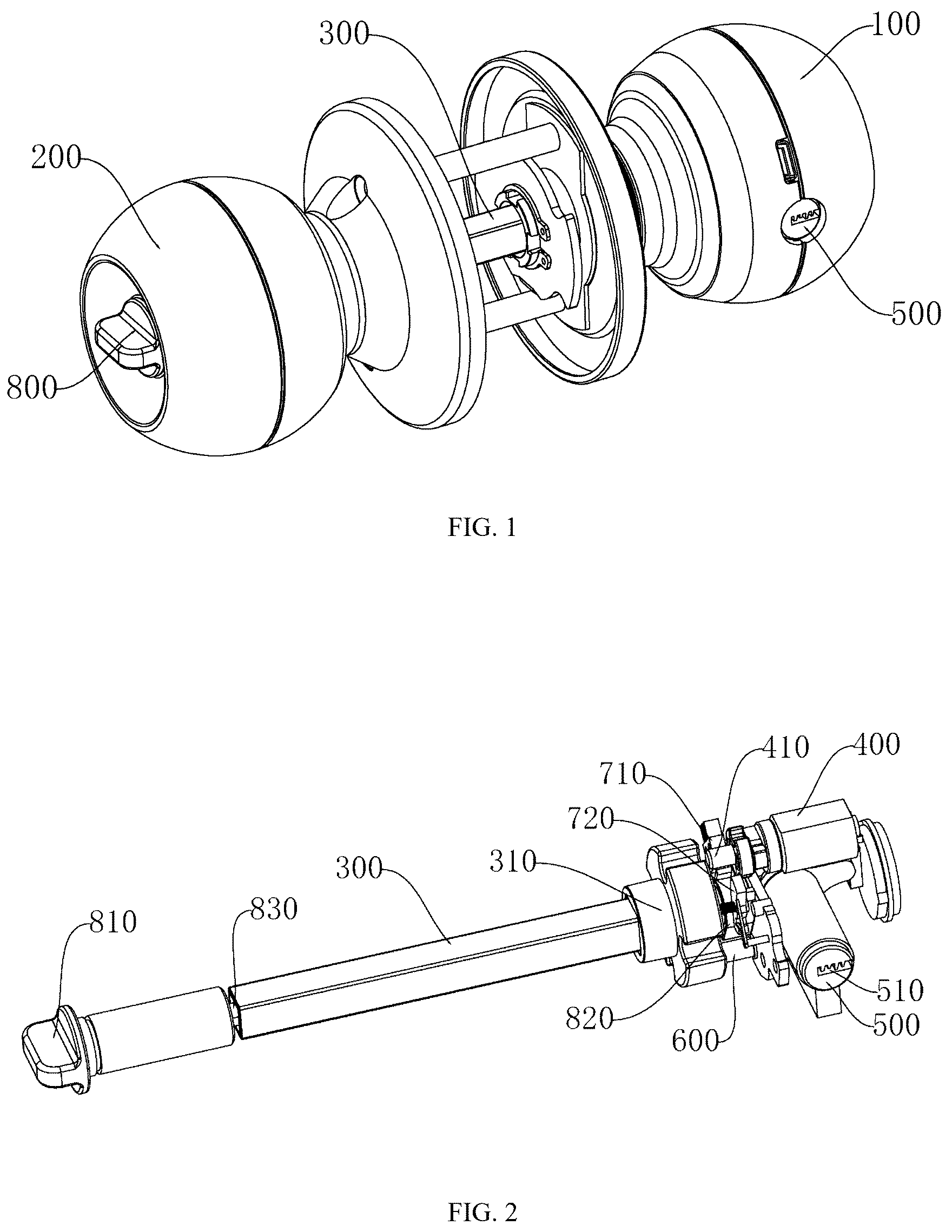 Patent US12312837 Figure 1 – Lock with multiple switchable operating modes