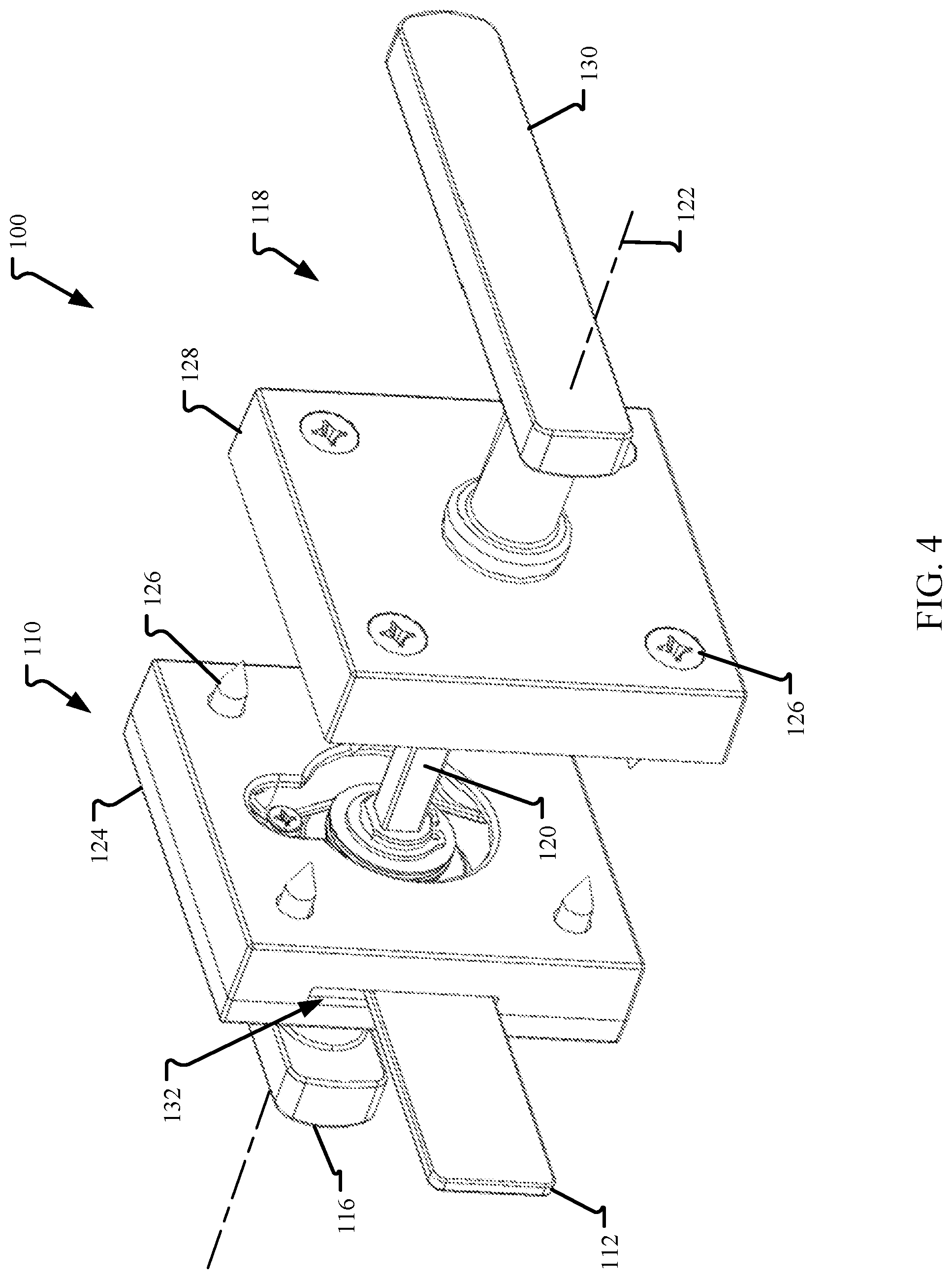 Patent US12312839 Figure 3 – Gate latch assembly