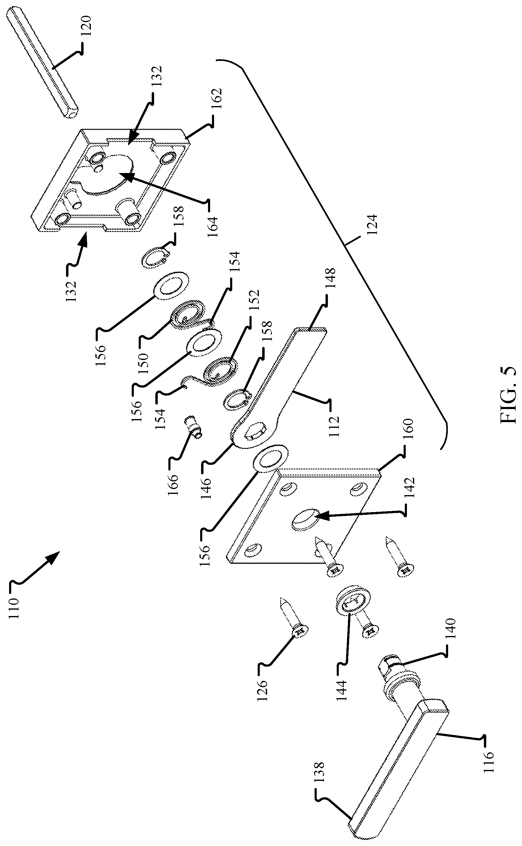 Patent US12312839 Figure 4 – Gate latch assembly