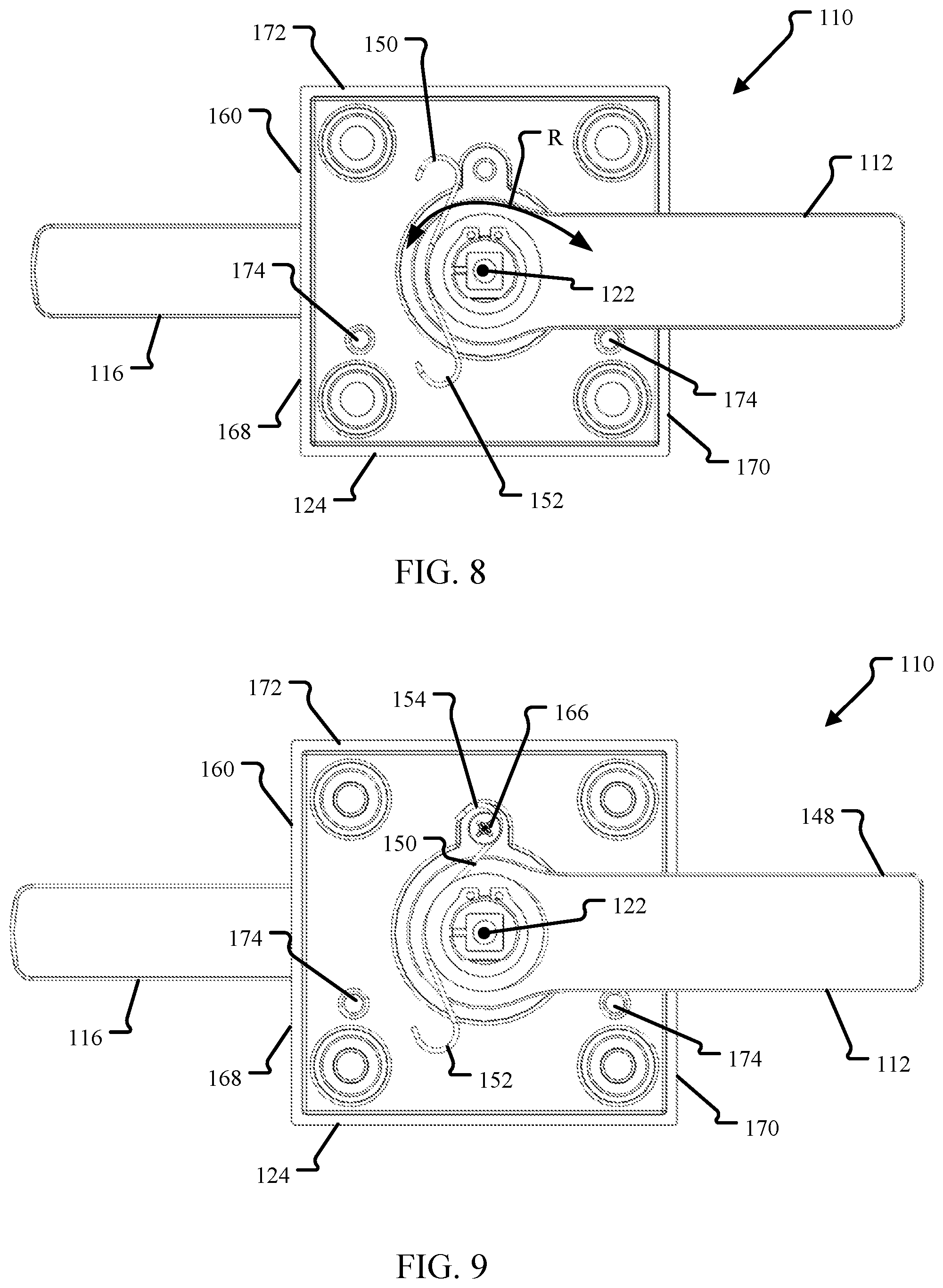 Patent US12312839 Figure 6 – Gate latch assembly