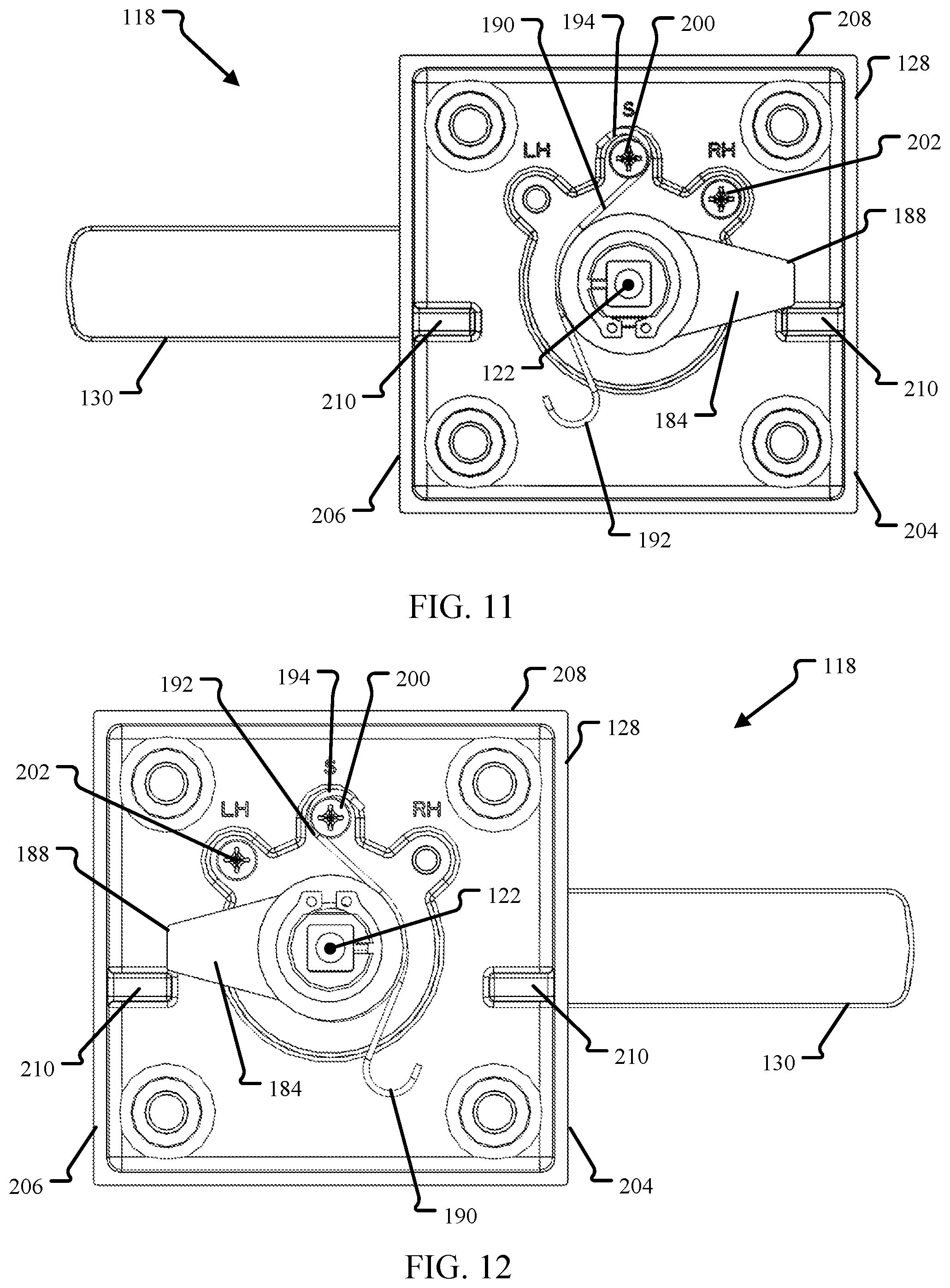 Patent US12312839 Figure 8 – Gate latch assembly