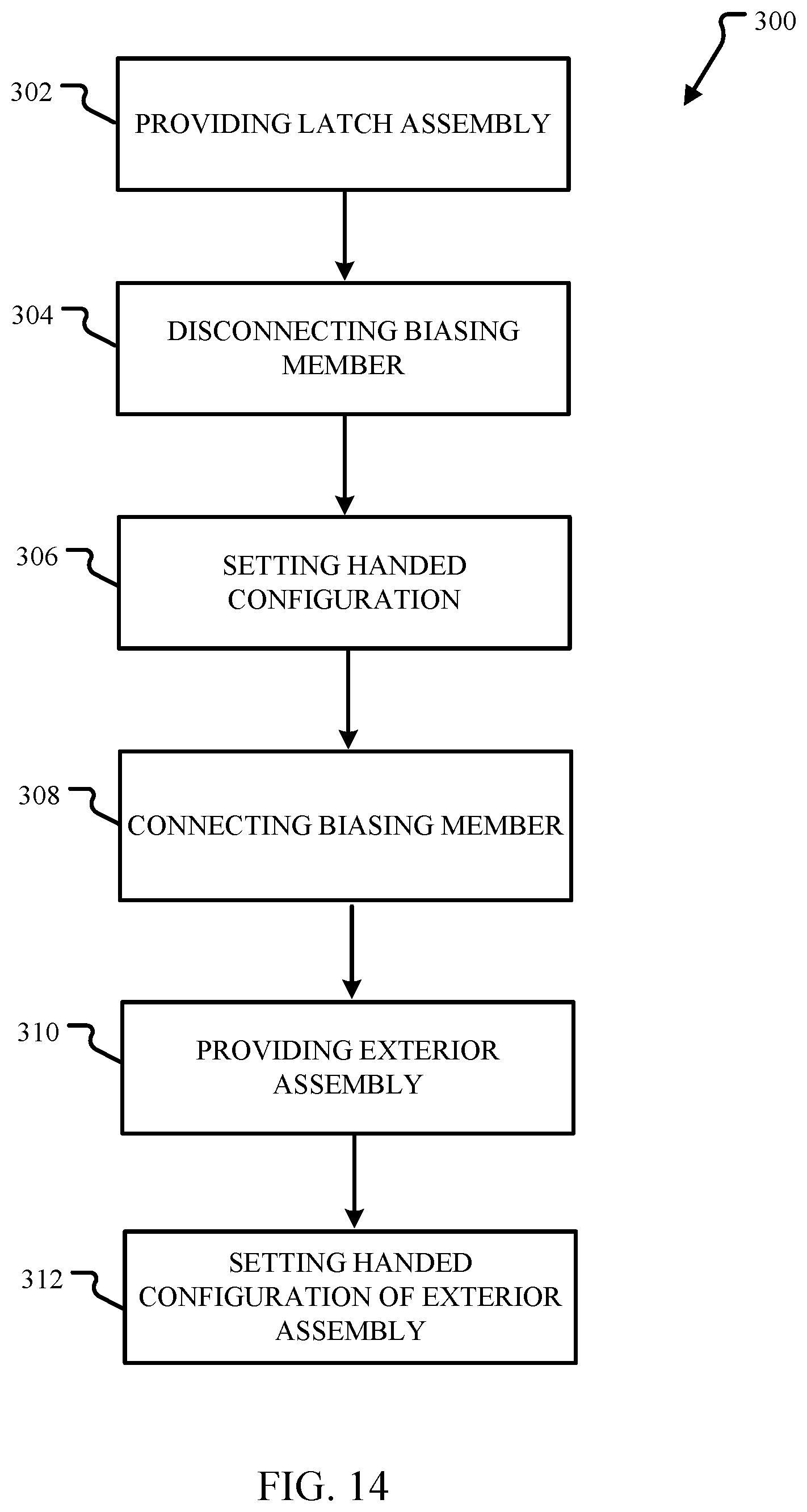 Patent US12312839 Figure 10 – Gate latch assembly