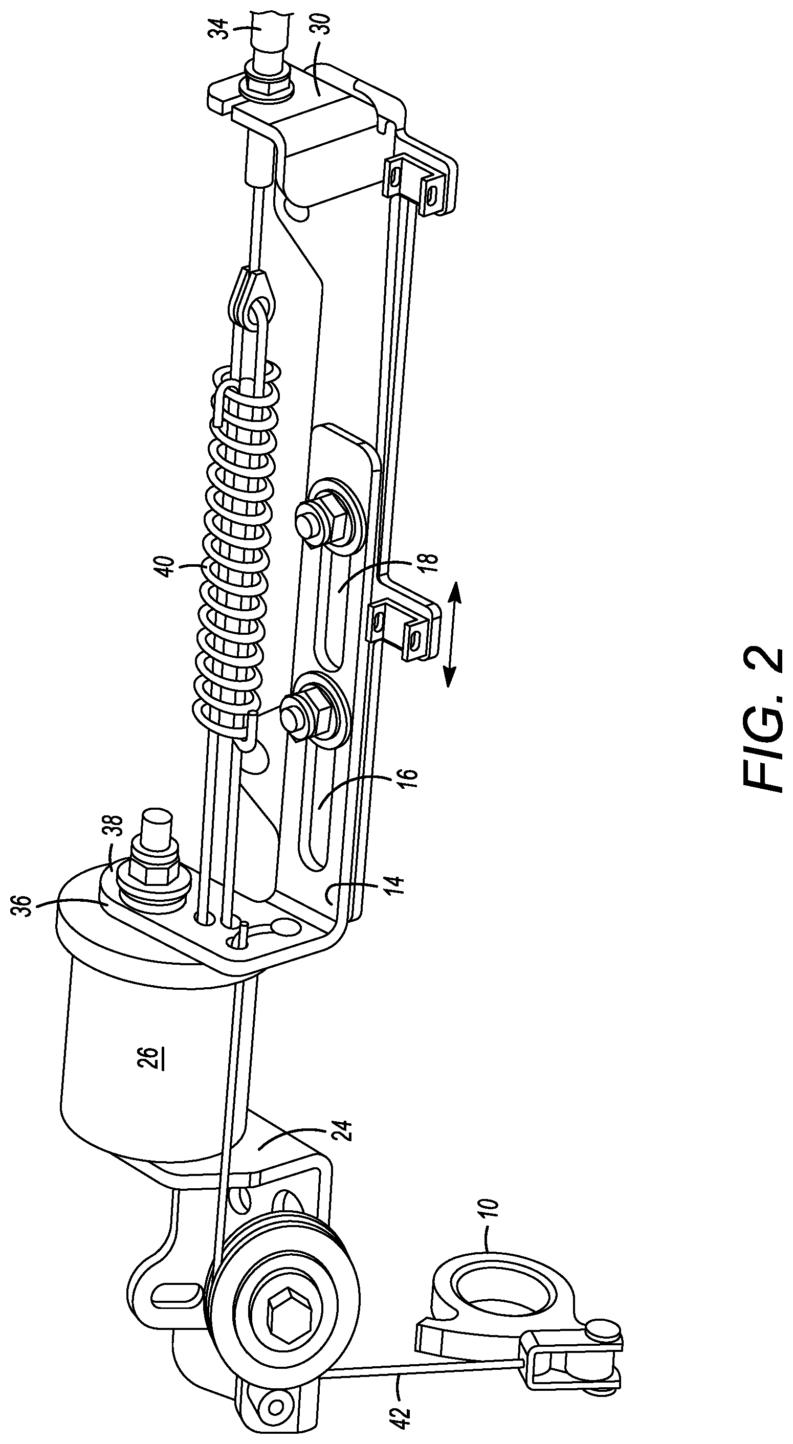 Patent US12312840 Figure 2 – Door lock release mechanism