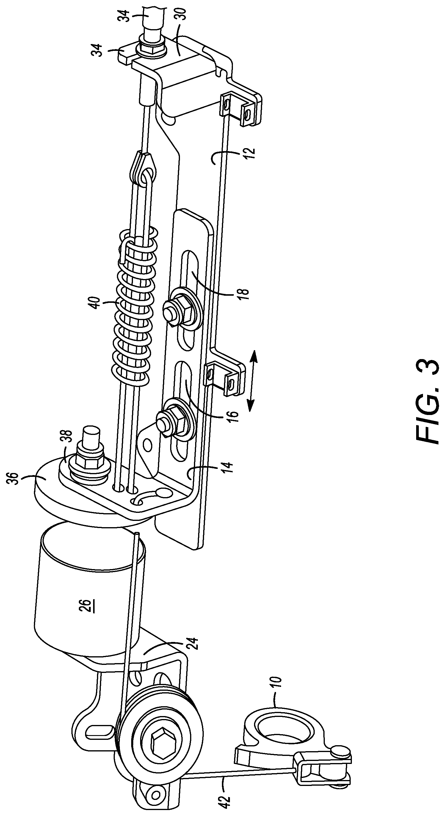 Patent US12312840 Figure 3 – Door lock release mechanism