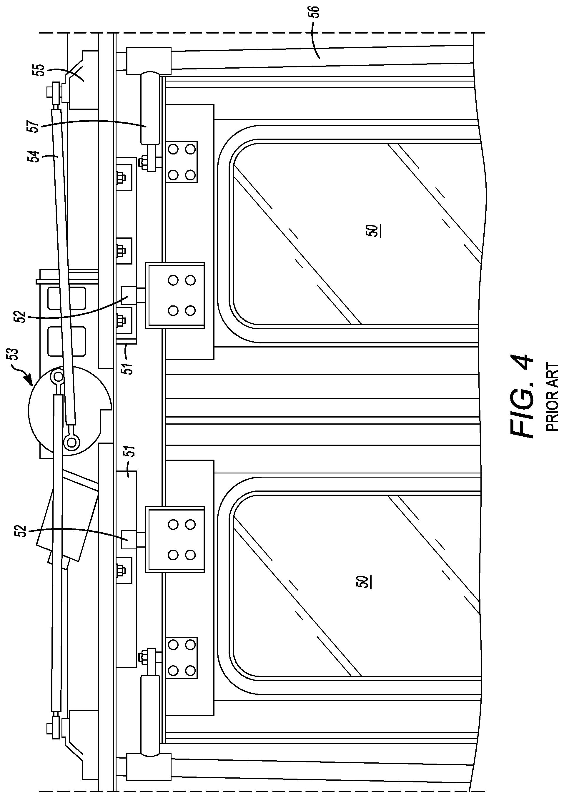 Patent US12312840 Figure 4 – Door lock release mechanism