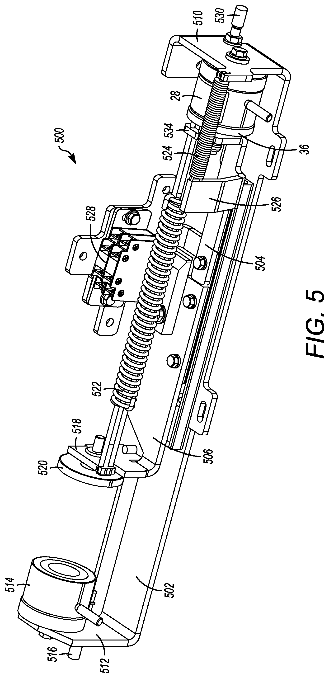 Patent US12312840 Figure 5 – Door lock release mechanism