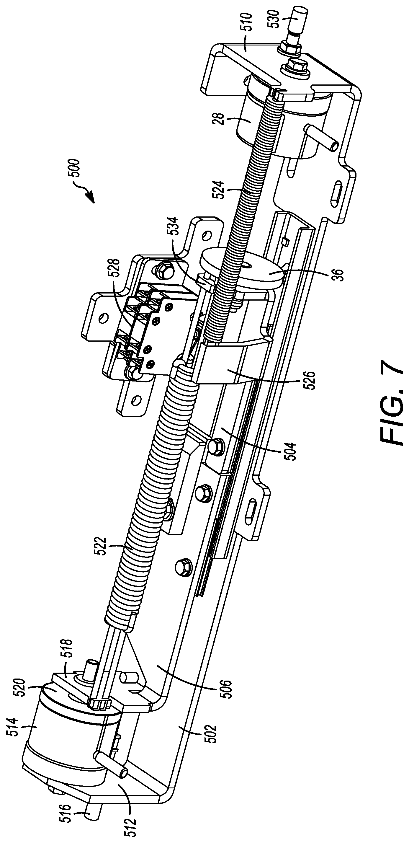Patent US12312840 Figure 7 – Door lock release mechanism