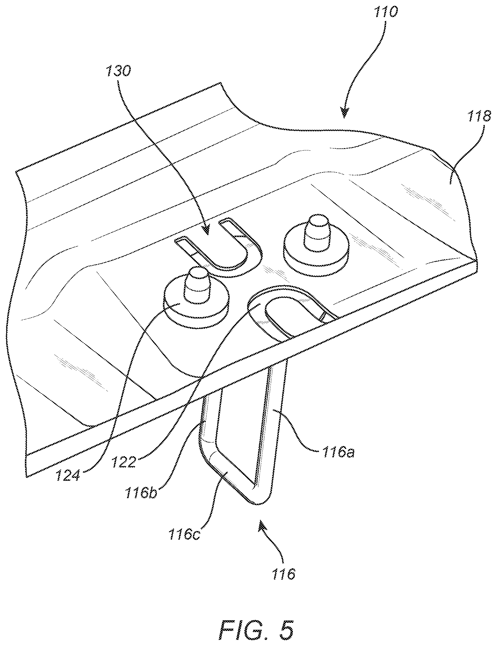 Patent US12312842 Figure 5 – Striker assembly for a vehicle