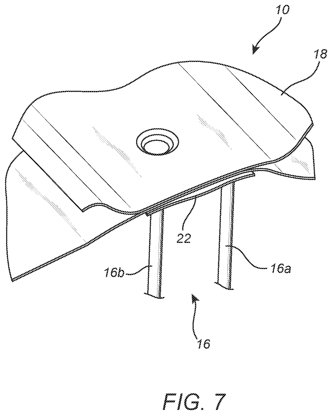 Patent US12312842 Figure 7 – Striker assembly for a vehicle