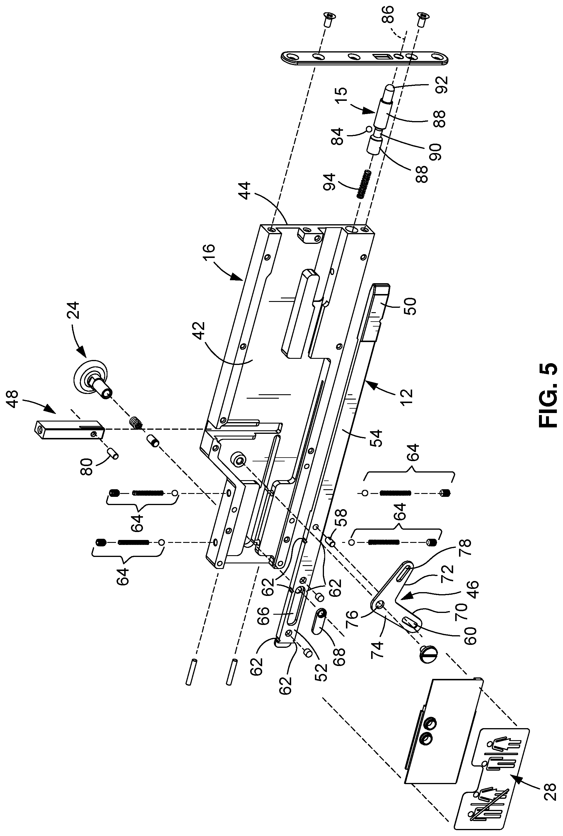 Patent US12312846 Figure 3 – Door locking mechanism