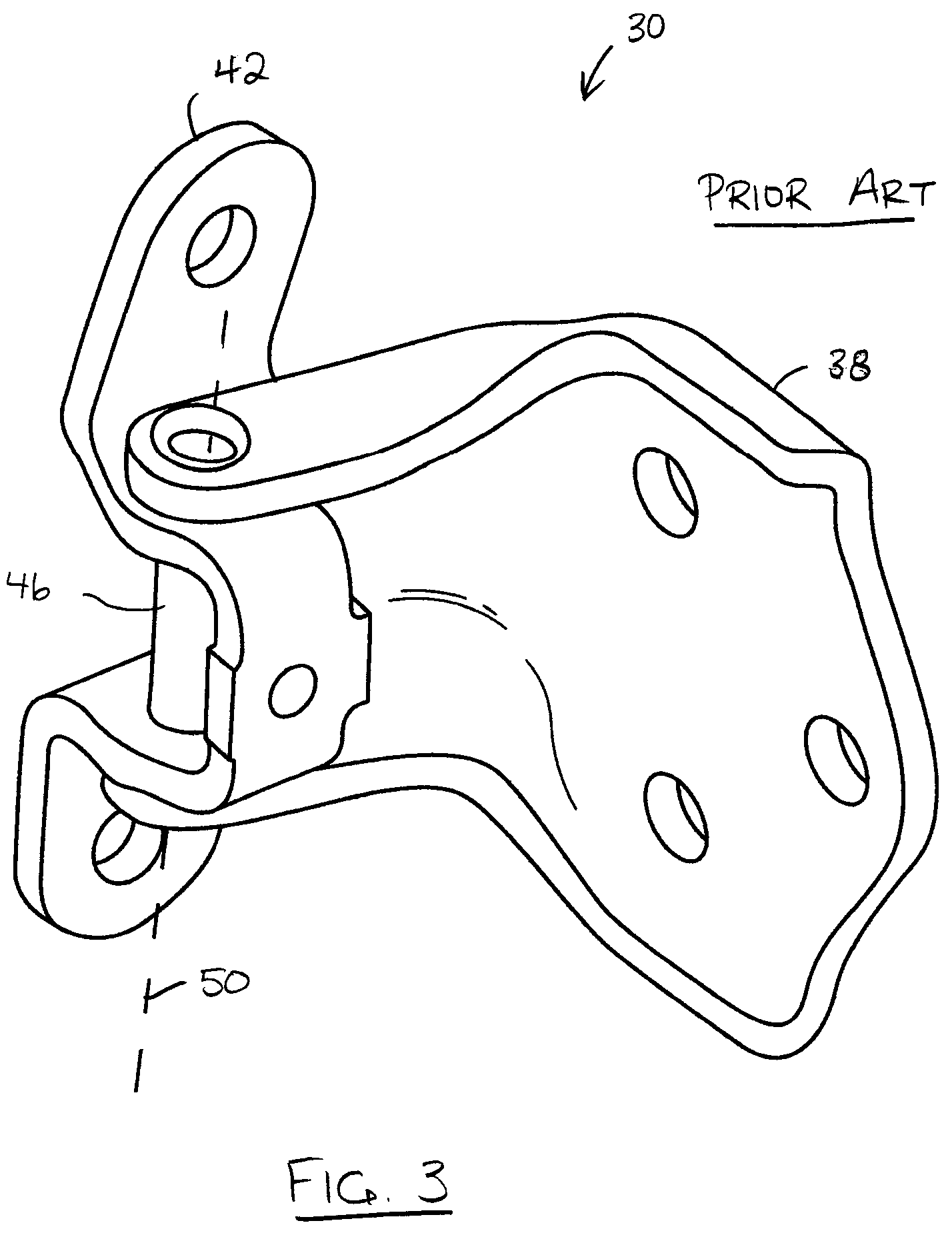 Patent US12312847 Figure 3 – Door hinge with integrated door check