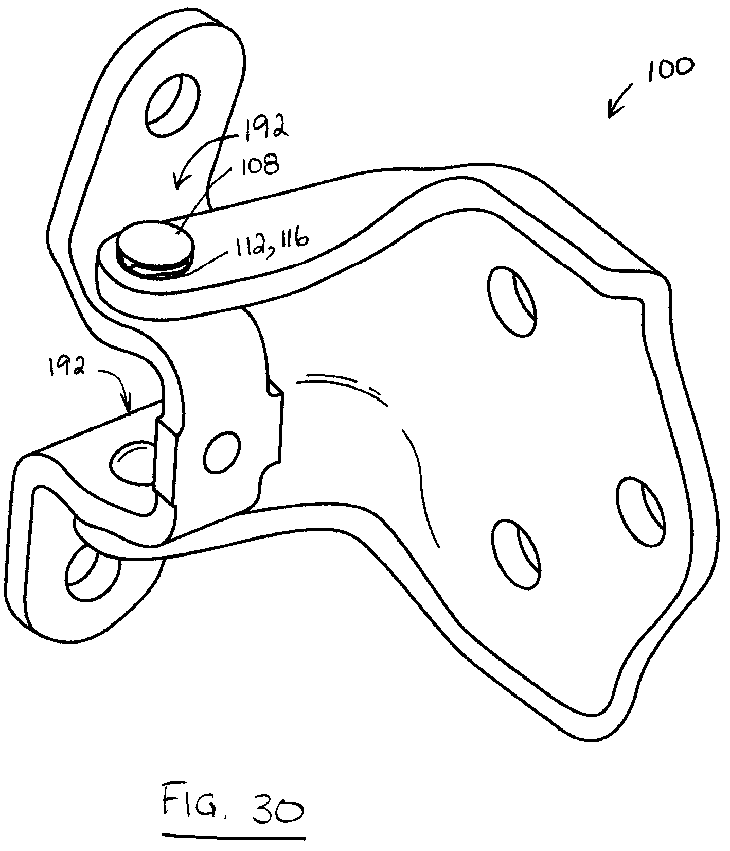 Patent US12312847 Figure 17 – Door hinge with integrated door check