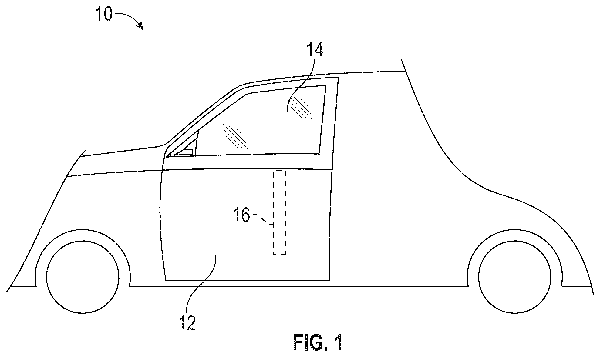 Patent US12312848 Figure 1 – Window regulator with optimized motor configuration