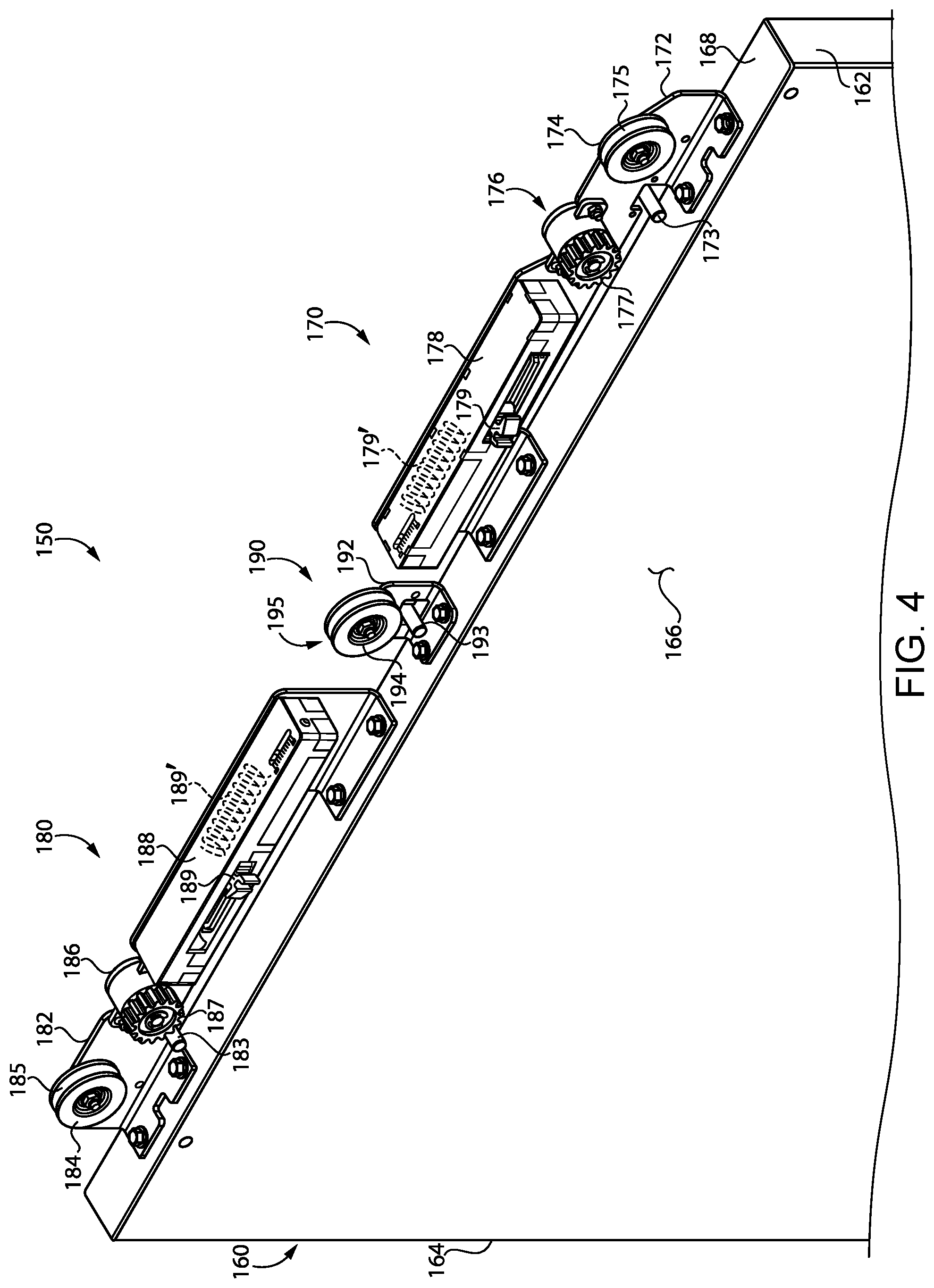 Patent US12312850 Figure 3 – Sliding door systems