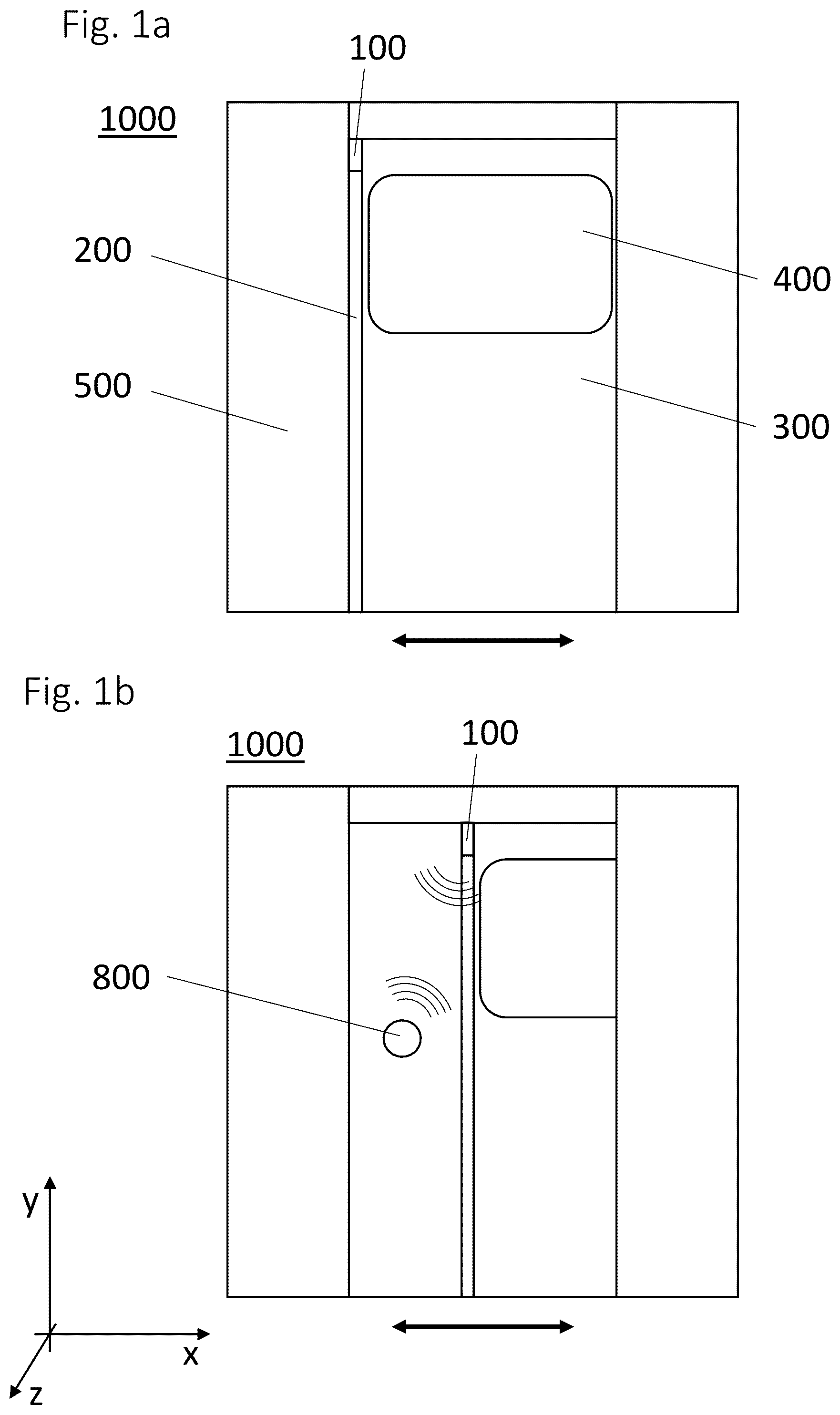 Patent US12312851 Figure 1 – Security strip for a door and method of operating a security strip