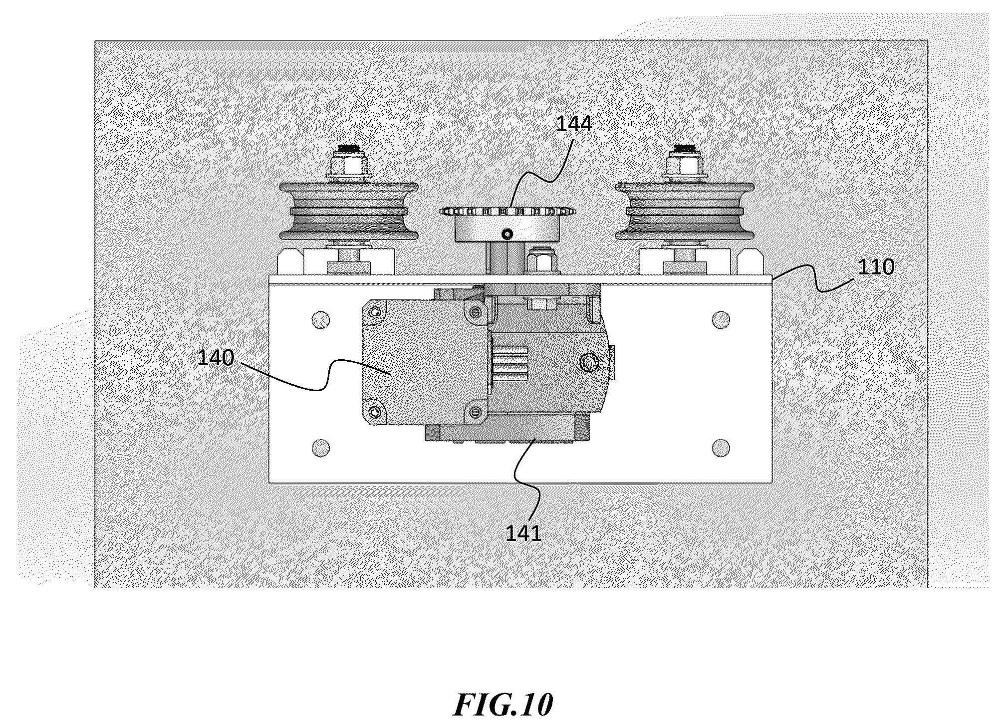 Patent US12312853 Figure 8 – Retrofit gate operator with adjustable idler sprockets