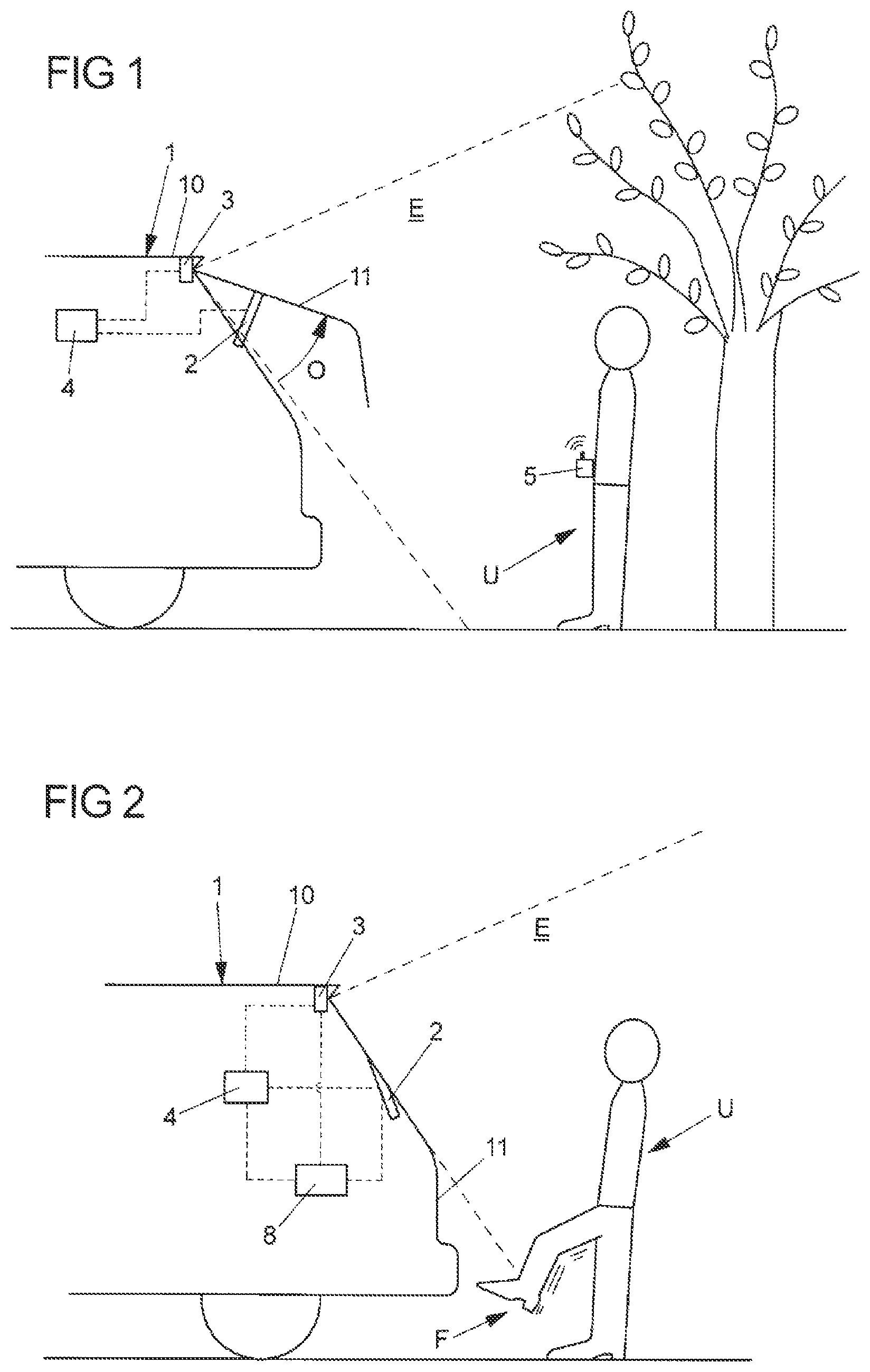 Patent US12312855 Figure 1 – Radar sensor system and method for contactlessly moving a vehicle door relative to a vehicle body