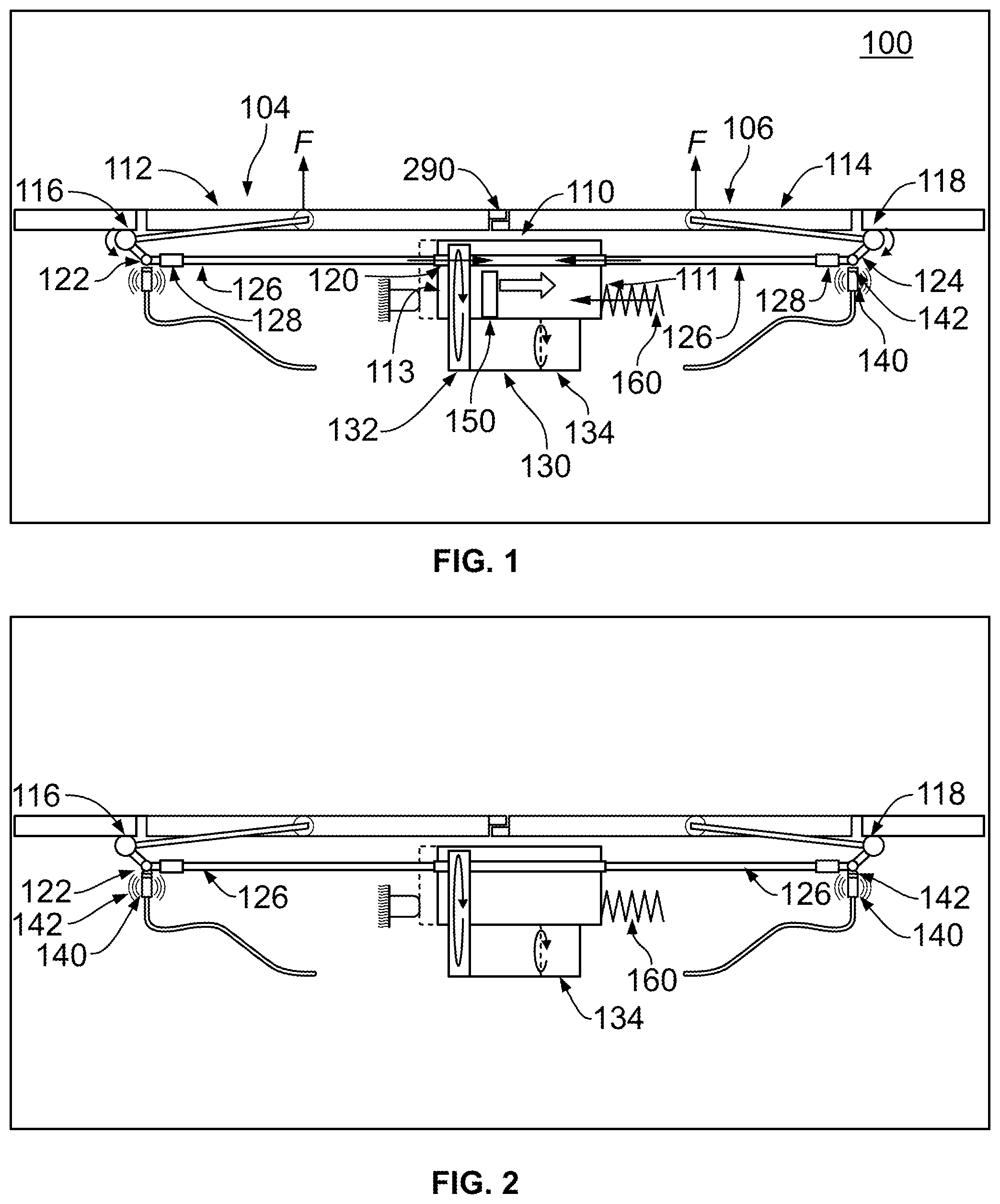 Patent US12312857 — Door actuation system and method — Figure 1