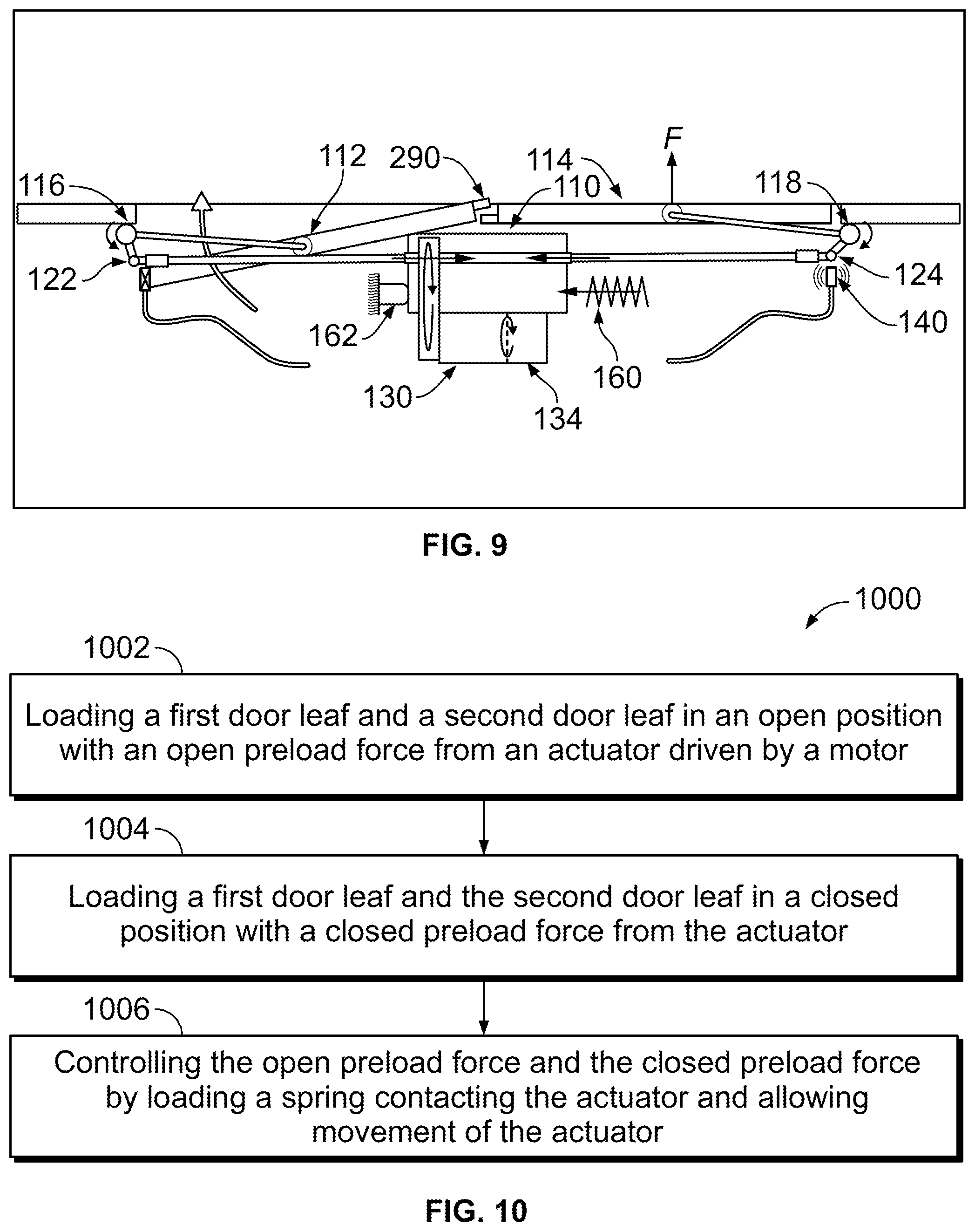 Patent US12312857 Figure 5 – Door actuation system and method