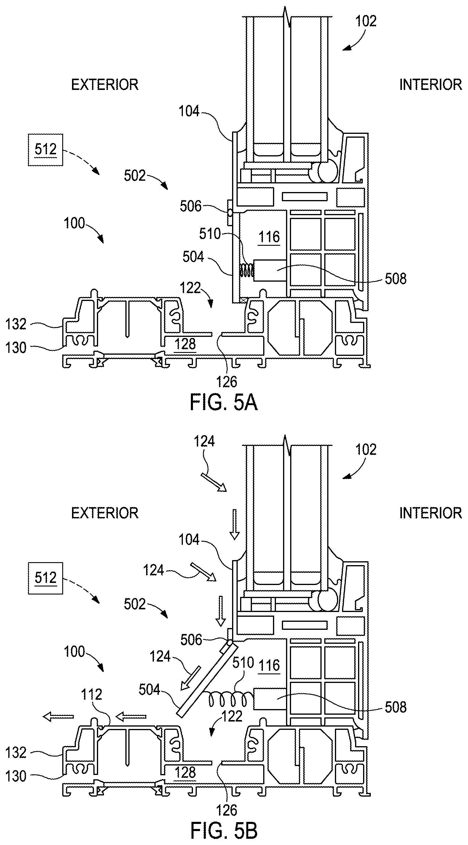 Patent US12312858 Figure 5 – Water evacuation system for façade systems