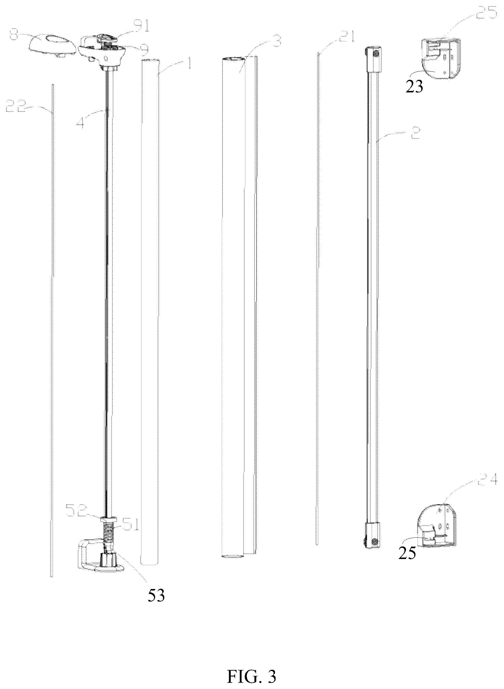 Patent US12312860 Figure 3 – Door guardrail without exposed support rods